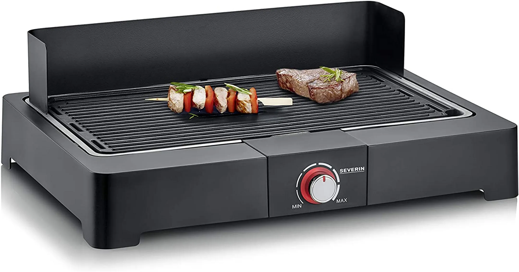 Barbecue de table avec plaque de cuisson PG 8567 - Noir