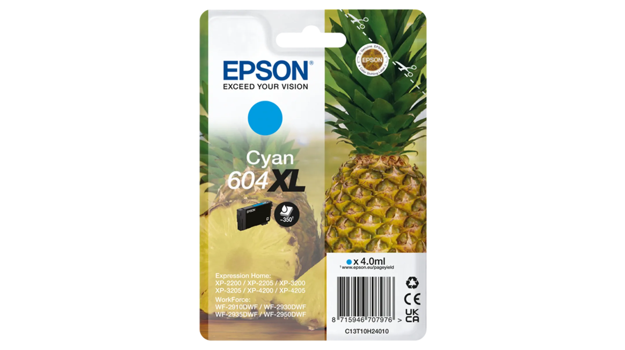 Cartouche d'encre 604 XL - Cyan