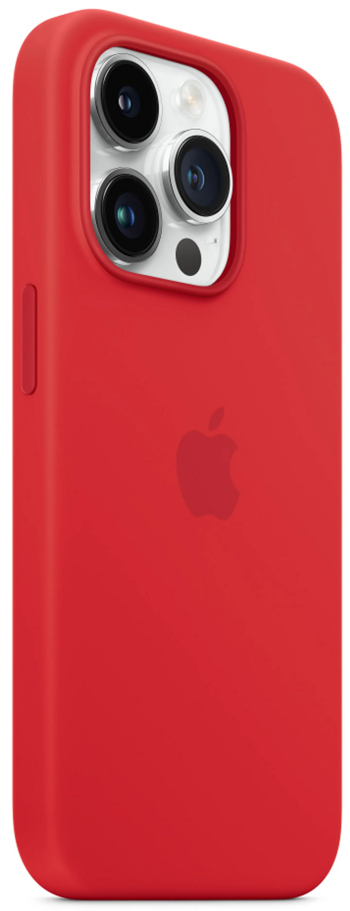 APPLE Silikon Case Mit MagSafe, Backcover, Apple, IPhone 14 Pro, Sturmblau