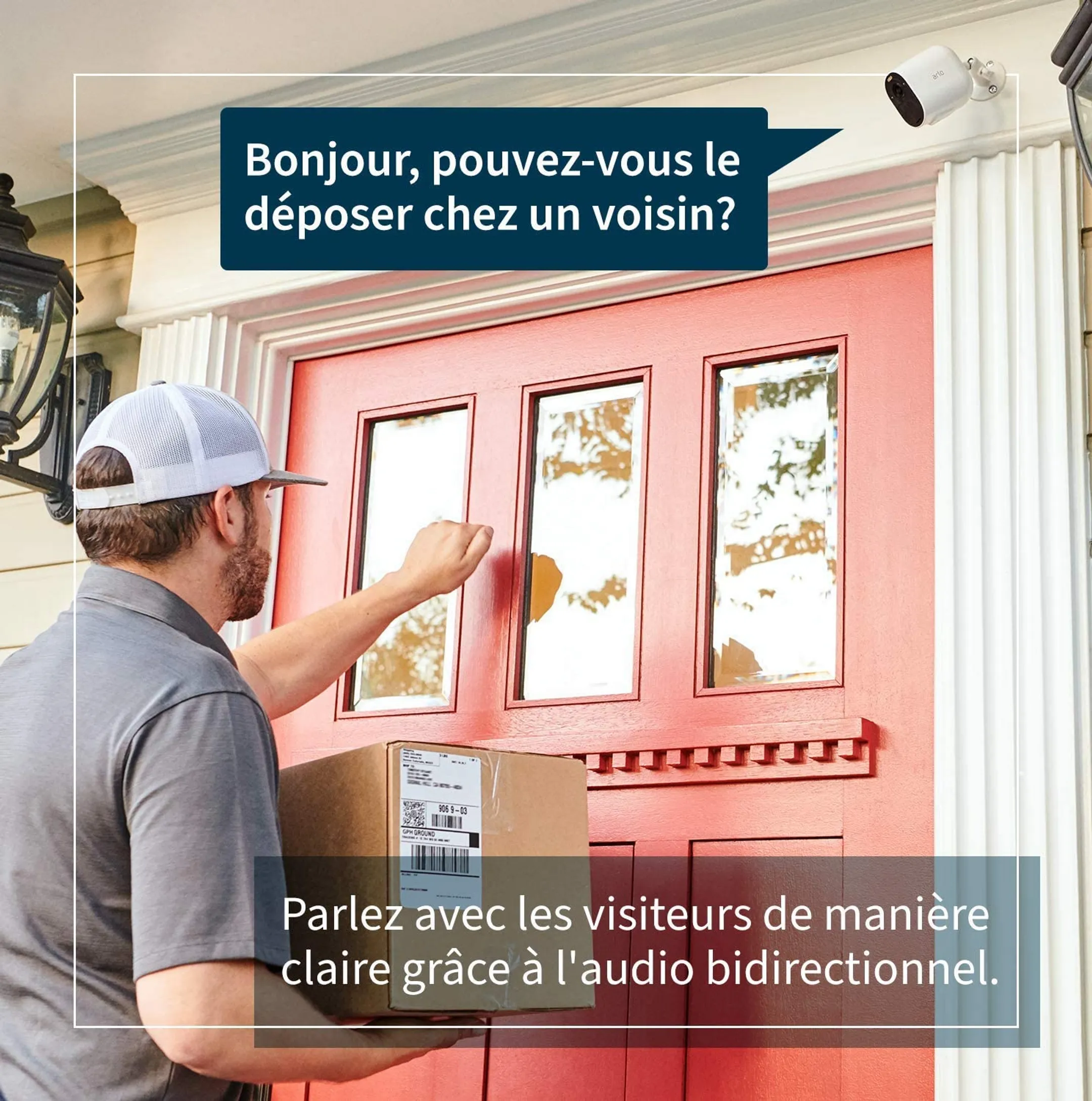 ARLO Caméra de sécurité Essential Spotlight - Blanc image