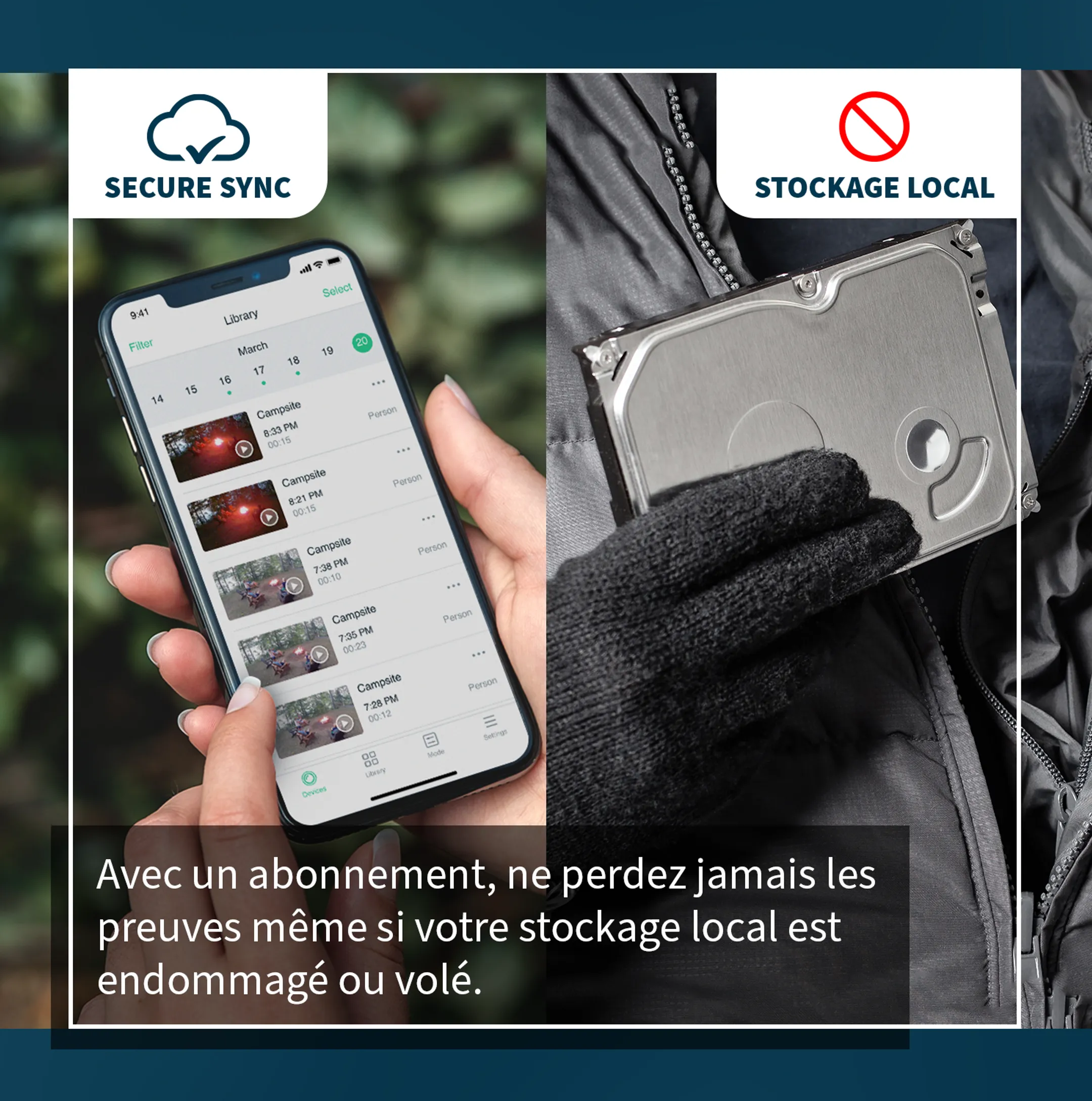 ARLO Caméra de sécurité Essential Spotlight - Blanc image