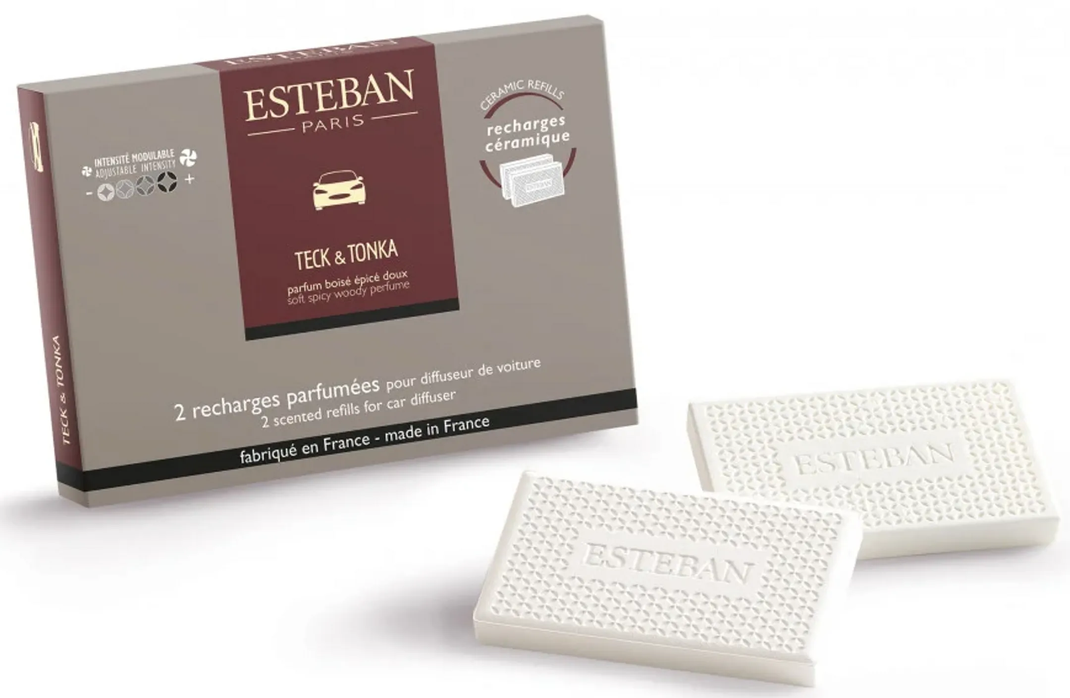 Bundle product Recharge pour diffuseur de voiture Teck et Tonka