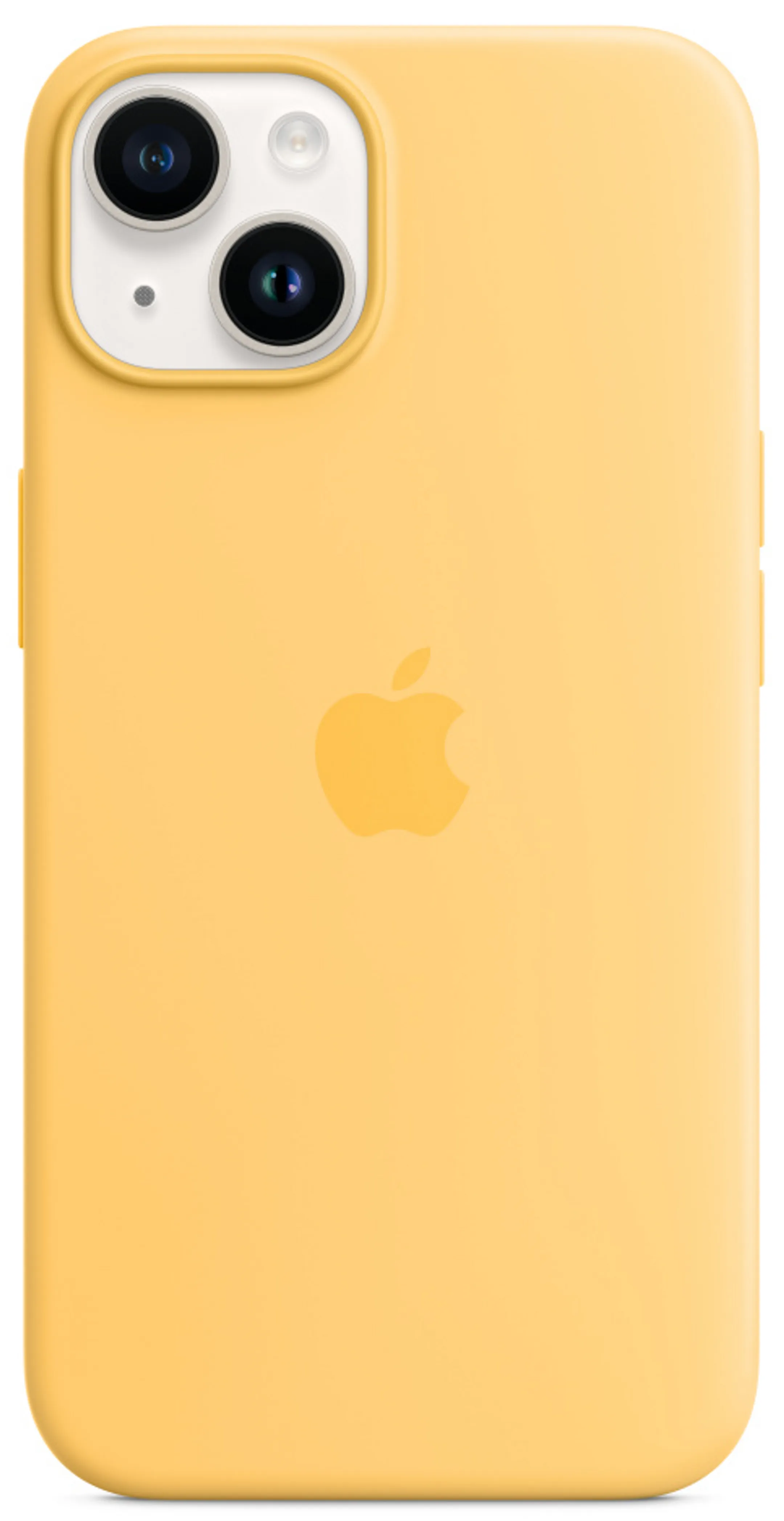 silicone case with MagSafe for iPhone 14 Plus - Soleil pâle