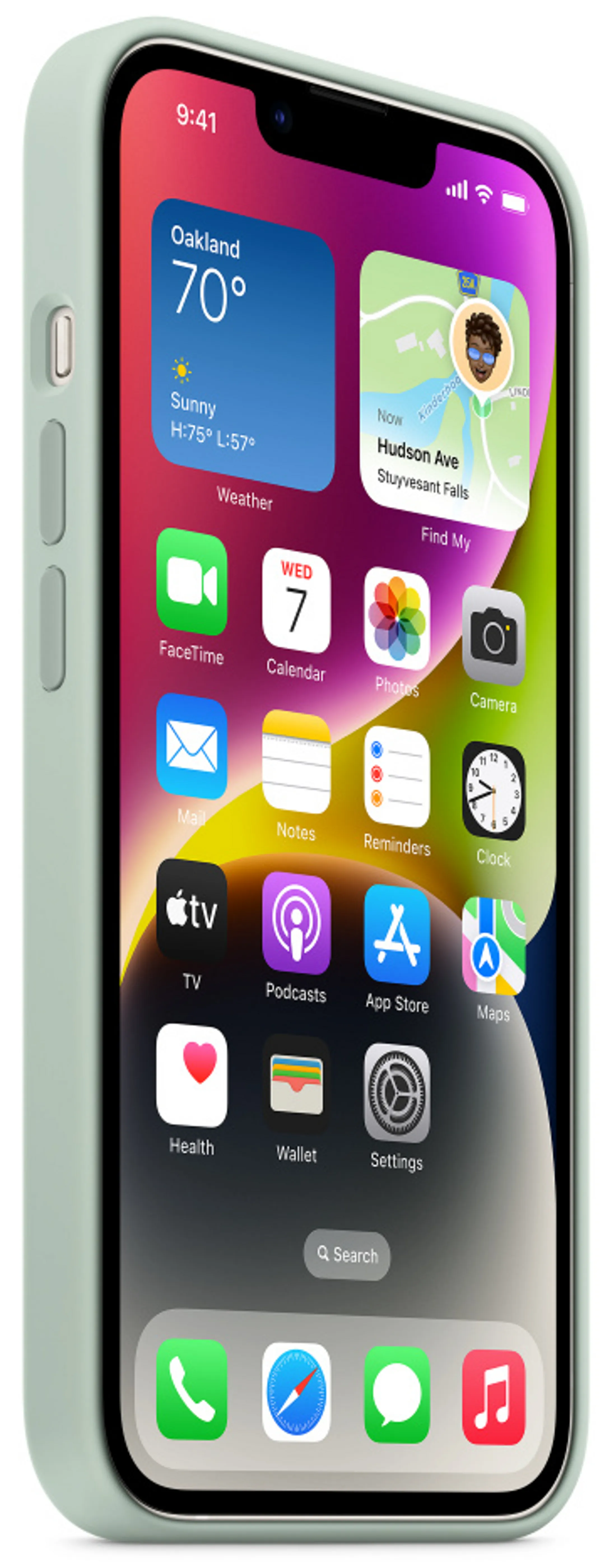 Apple Silikon Case mit MagSafe iPhone 14 Plus - Agavengrün image