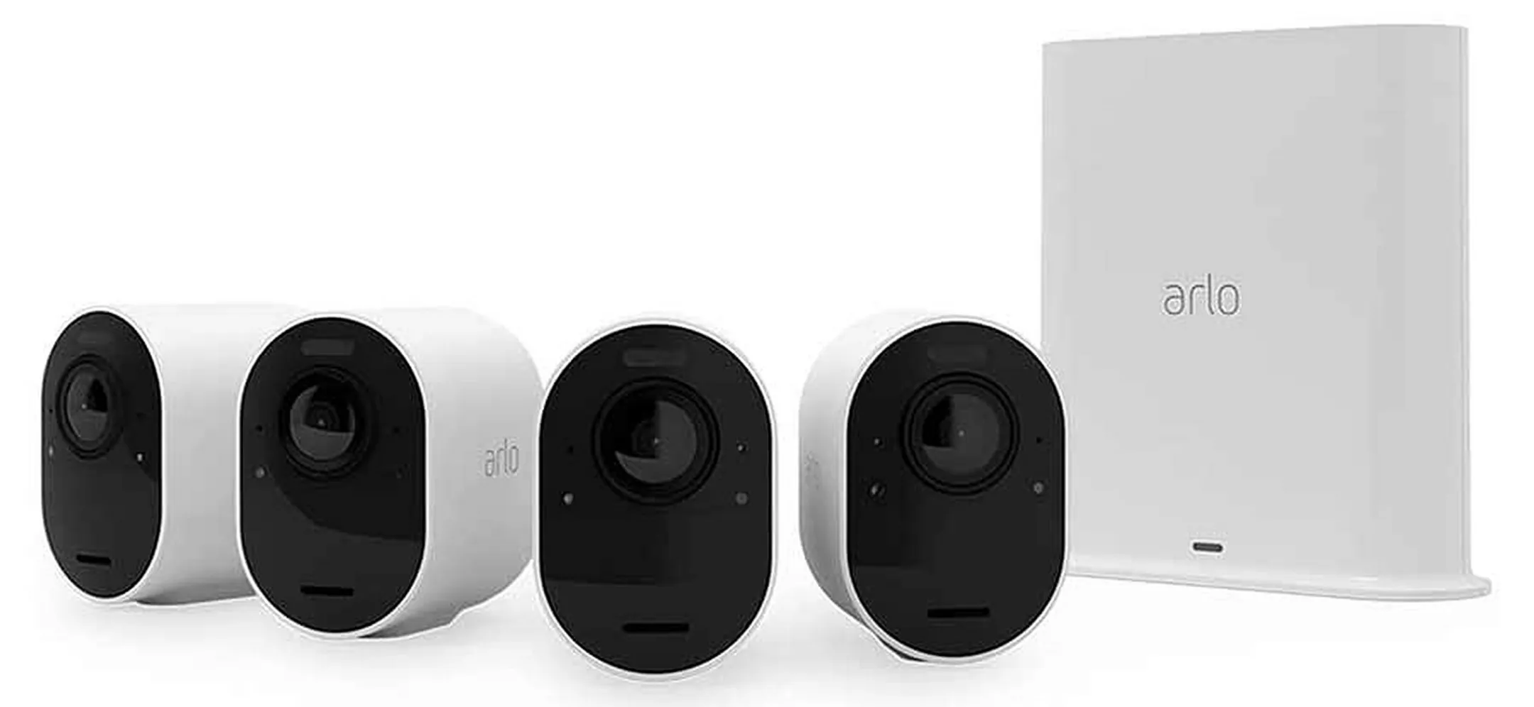 Kit 4 X Security camera Extérieure Ultra 2 + Base - White