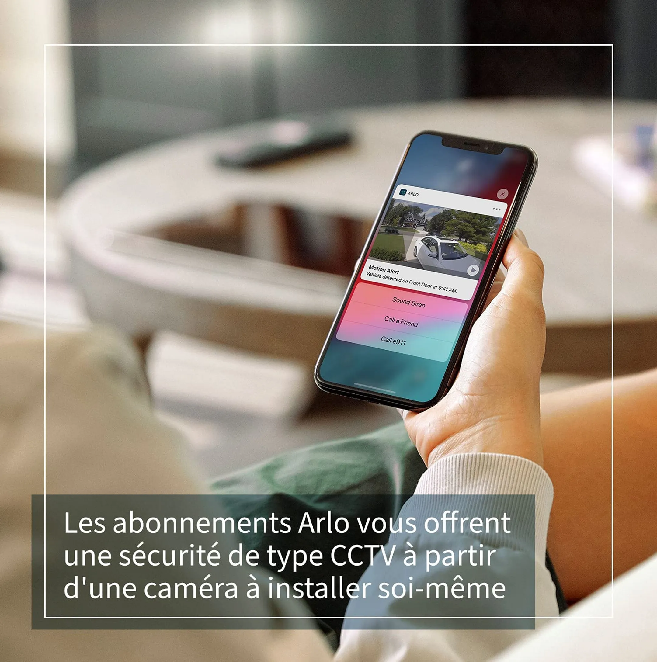 ARLO Caméra de sécurité Essential Spotlight - Blanc image