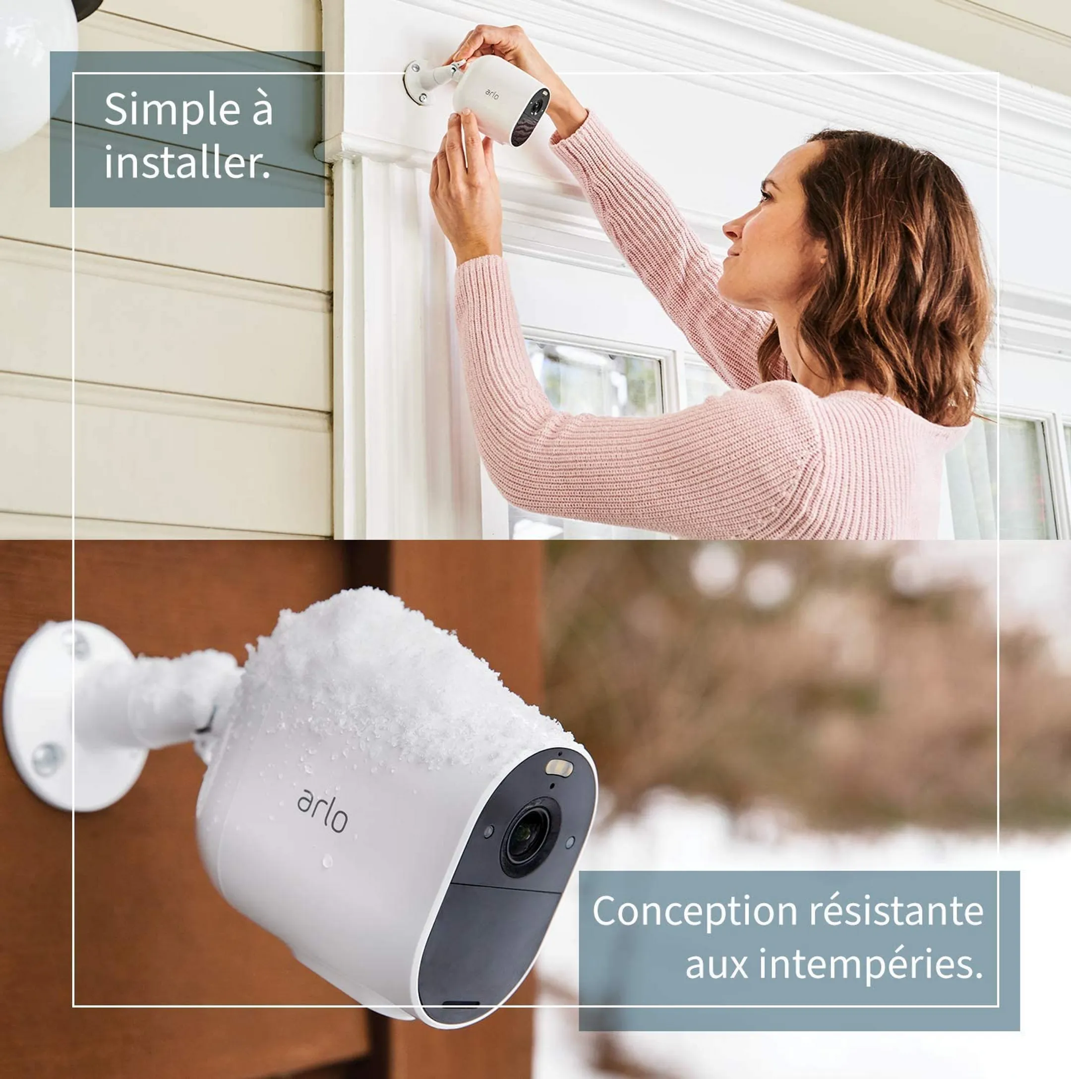 ARLO Caméra de sécurité Essential Spotlight - Blanc image
