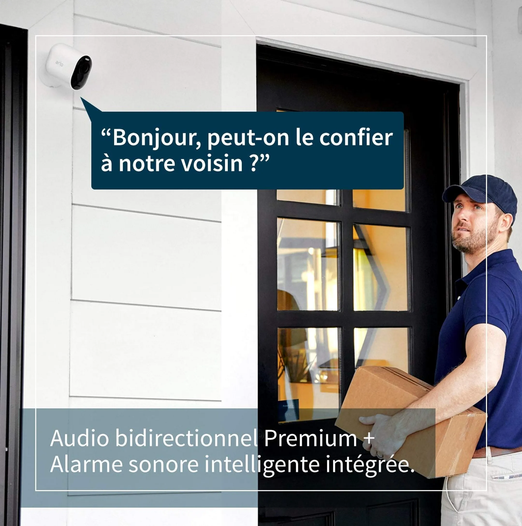 ARLO Kit 3 X Caméra de Sécurité Extérieure Ultra 2 + Base - Blanc image