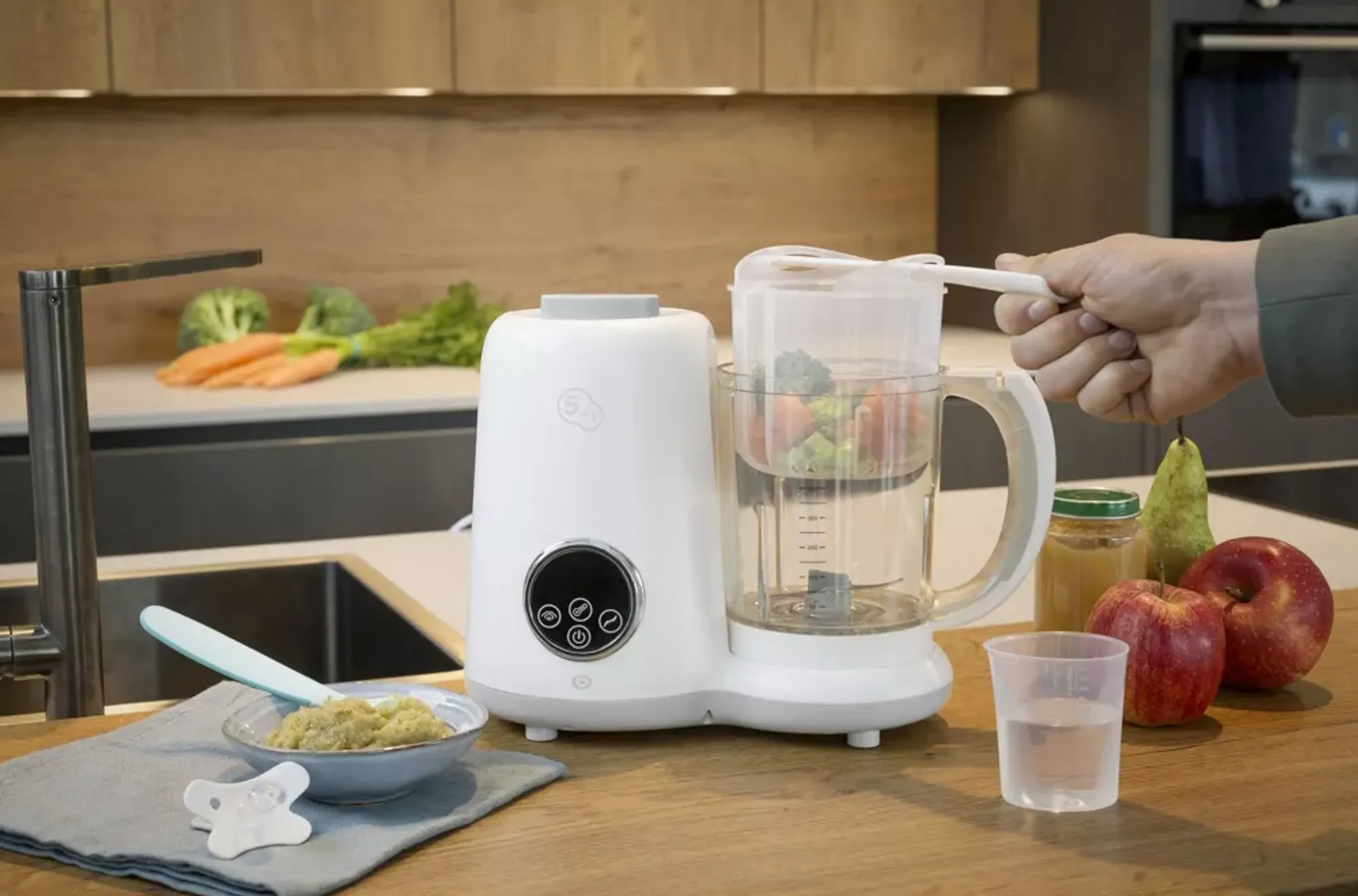 ESSENTIEL-B Mixeur Cuiseur Bébé b-cook - Blanc image