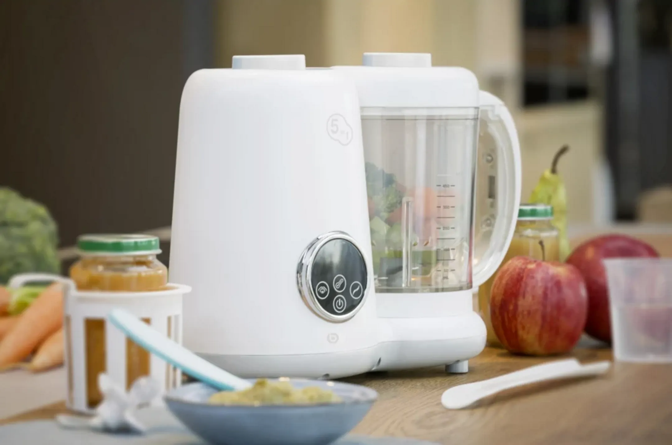 ESSENTIEL-B Mixeur Cuiseur Bébé b-cook - Blanc image