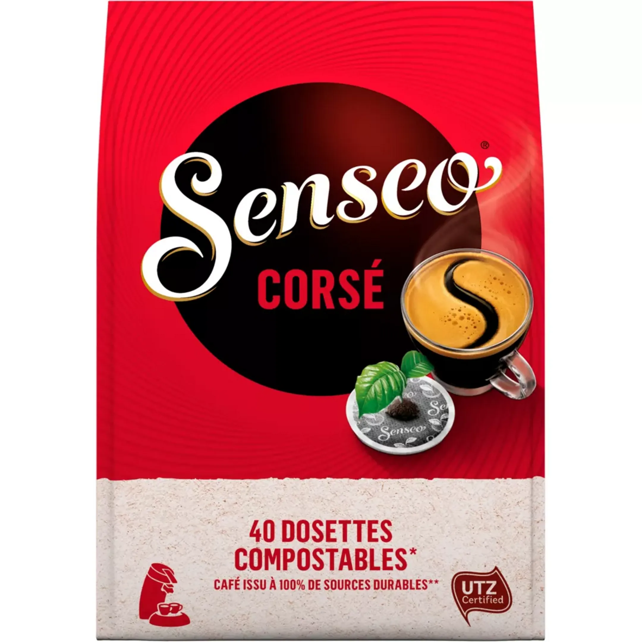 Dosette à Café Senseo Corsé X 40