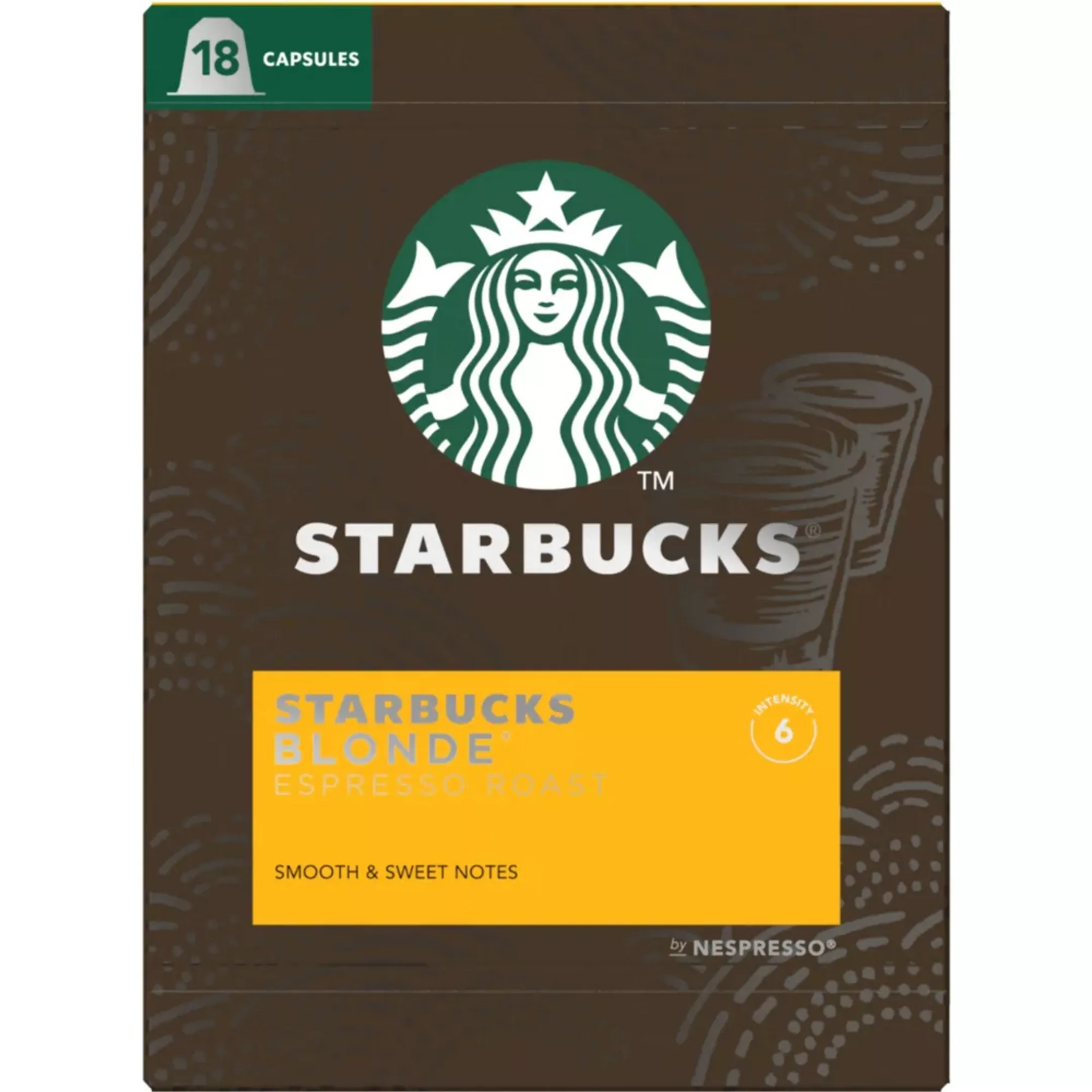 Capsules Nespresso Starbucks Blonde X 18