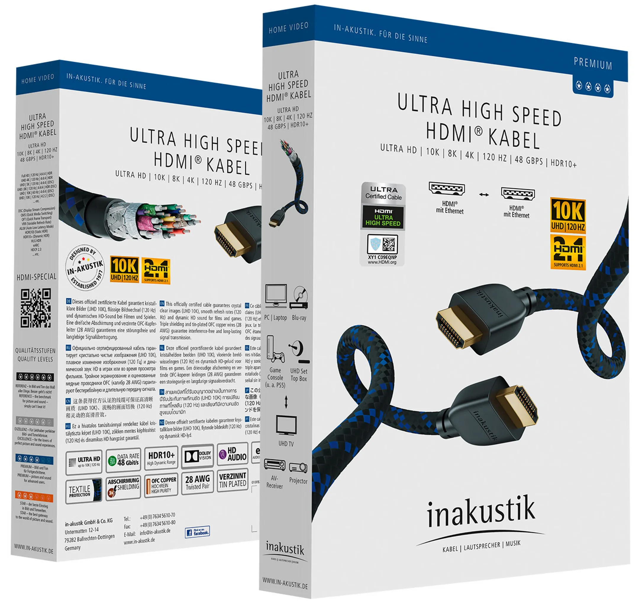 In-Akustik Ultra High Speed HDMI Kabel | HDMI 2.1 - 2m image