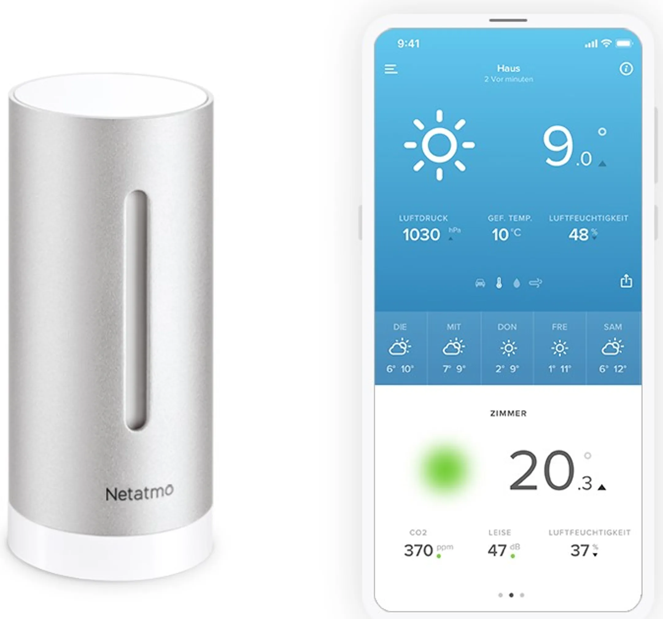 Netatmo Zusätzliches Smartes Innenmodul für Smarte Wetterstation image