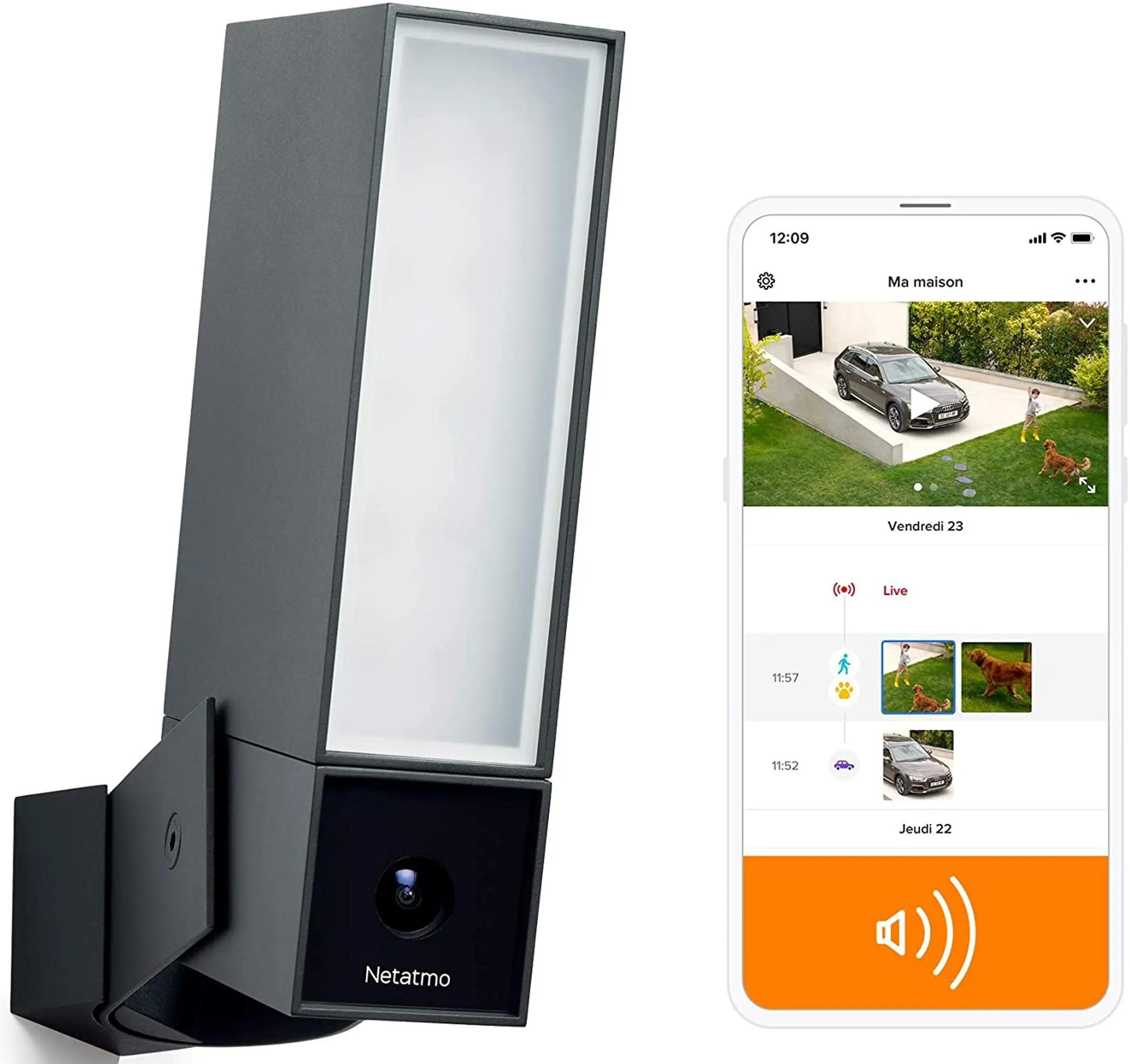 Netatmo Caméra Extérieure Intelligente avec Sirène image