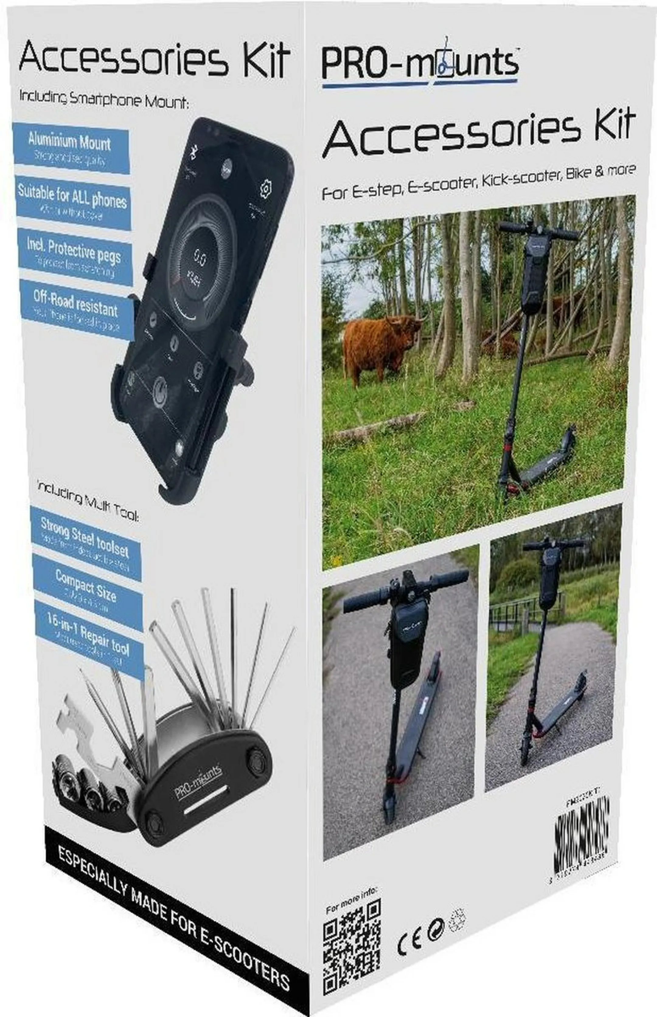 Accessory kit for electric scooter