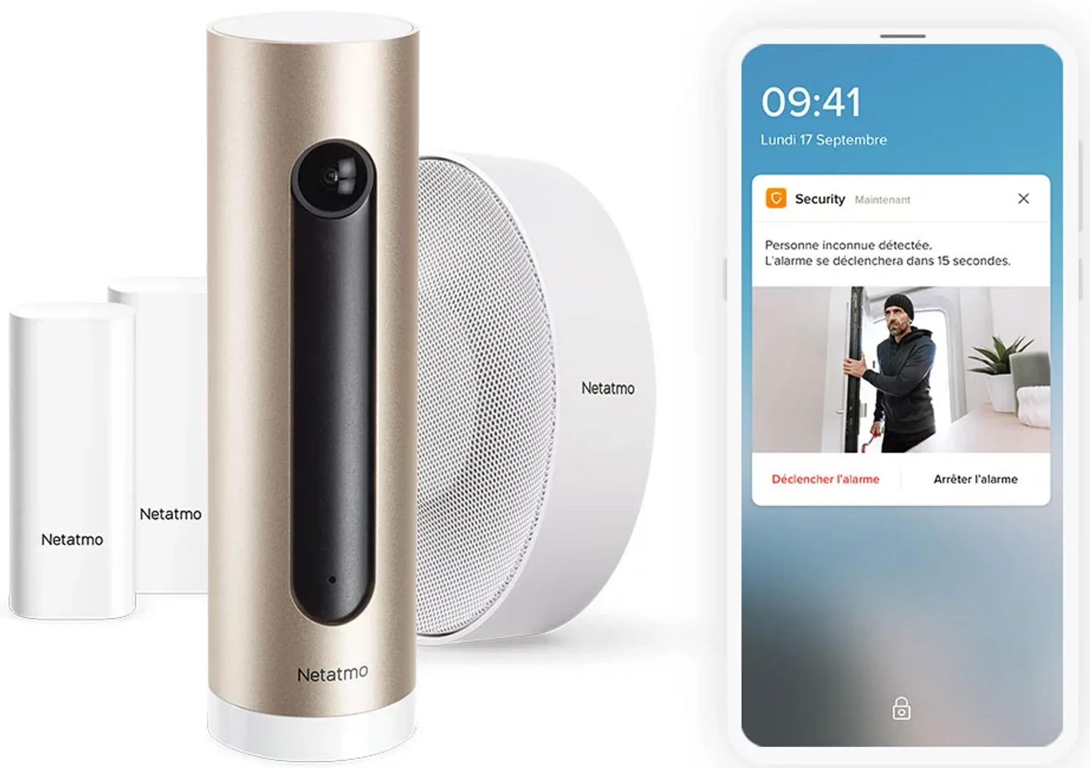 Netatmo Kit système d'alarme vidéo intelligent image