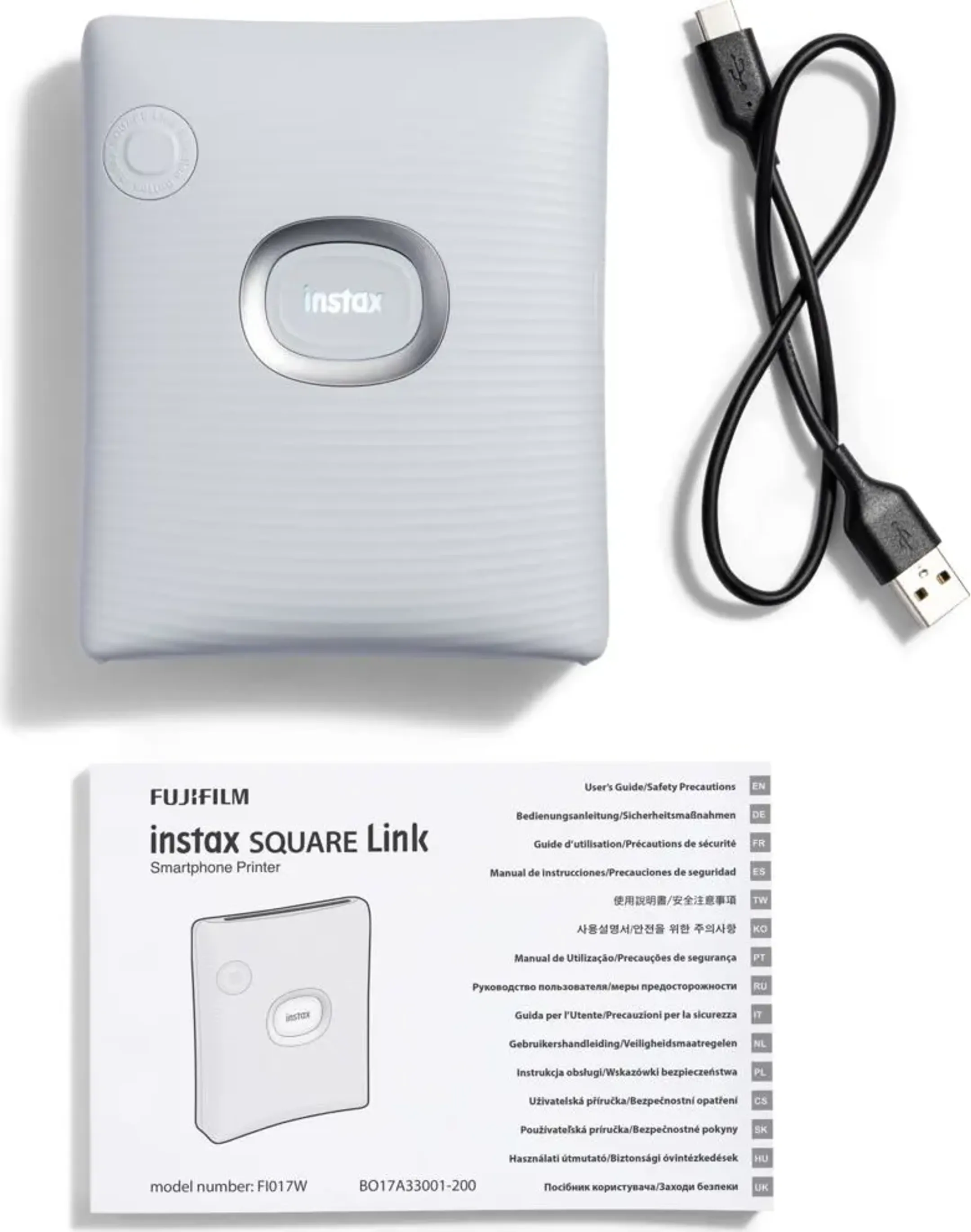 Fujifilm Tragbarer Fotodrucker Instax Square Link - Blanc image