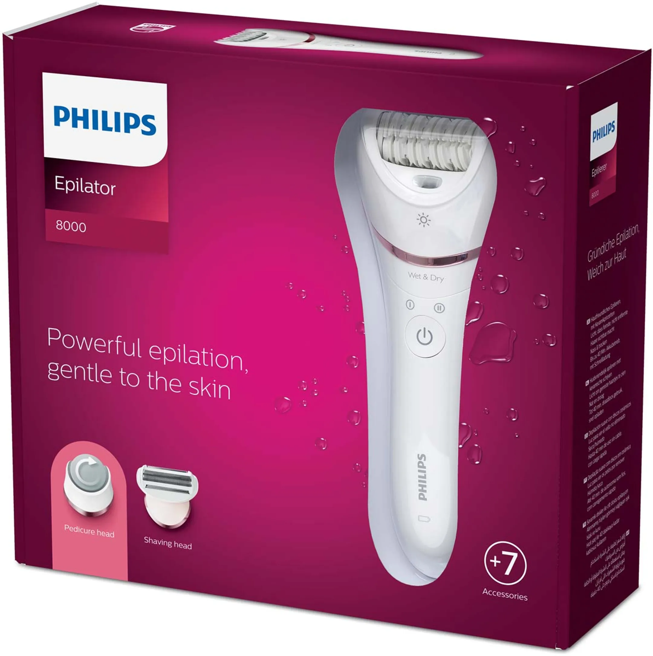 Philips Epilierer Series 8000 BRE730/10 Wet & Dry image