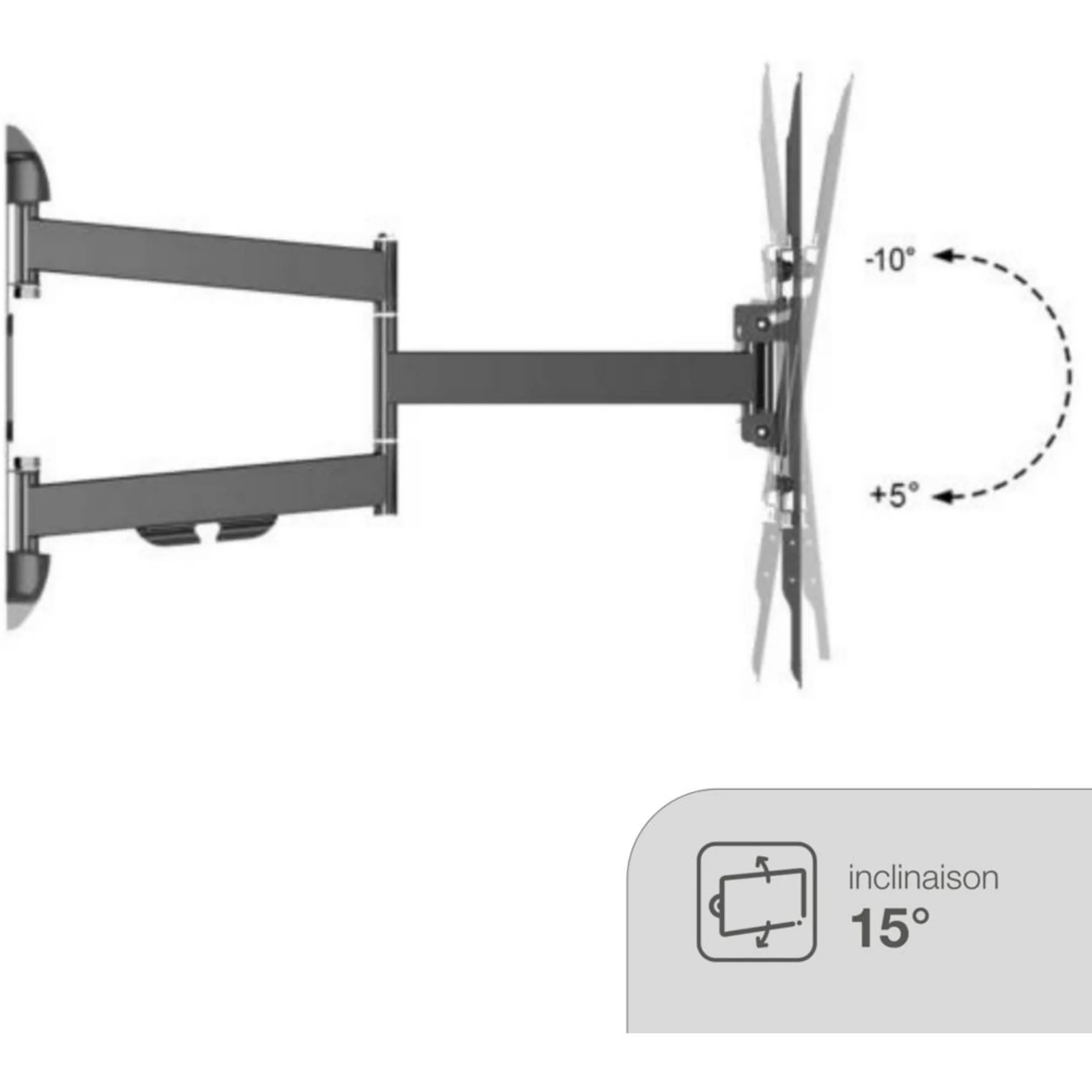 Adeqwat Support mural TV Mouv TV - 32 à 85 pouces image