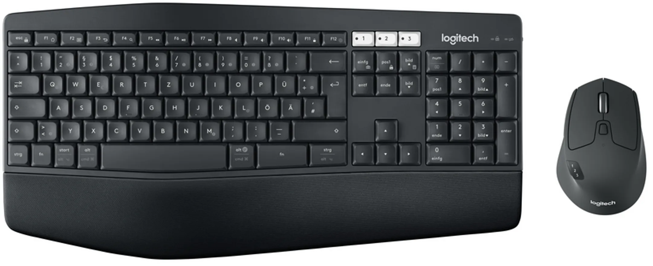 Clavier + Souris -  Sans Fil - MK850 - QWERTZ (DE) - Noir