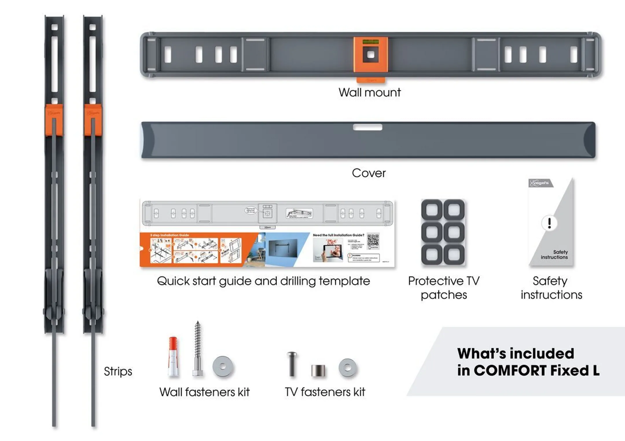 Vogels TVM 3605 Fixed TV Wall Mount - 40 to 100 inches image