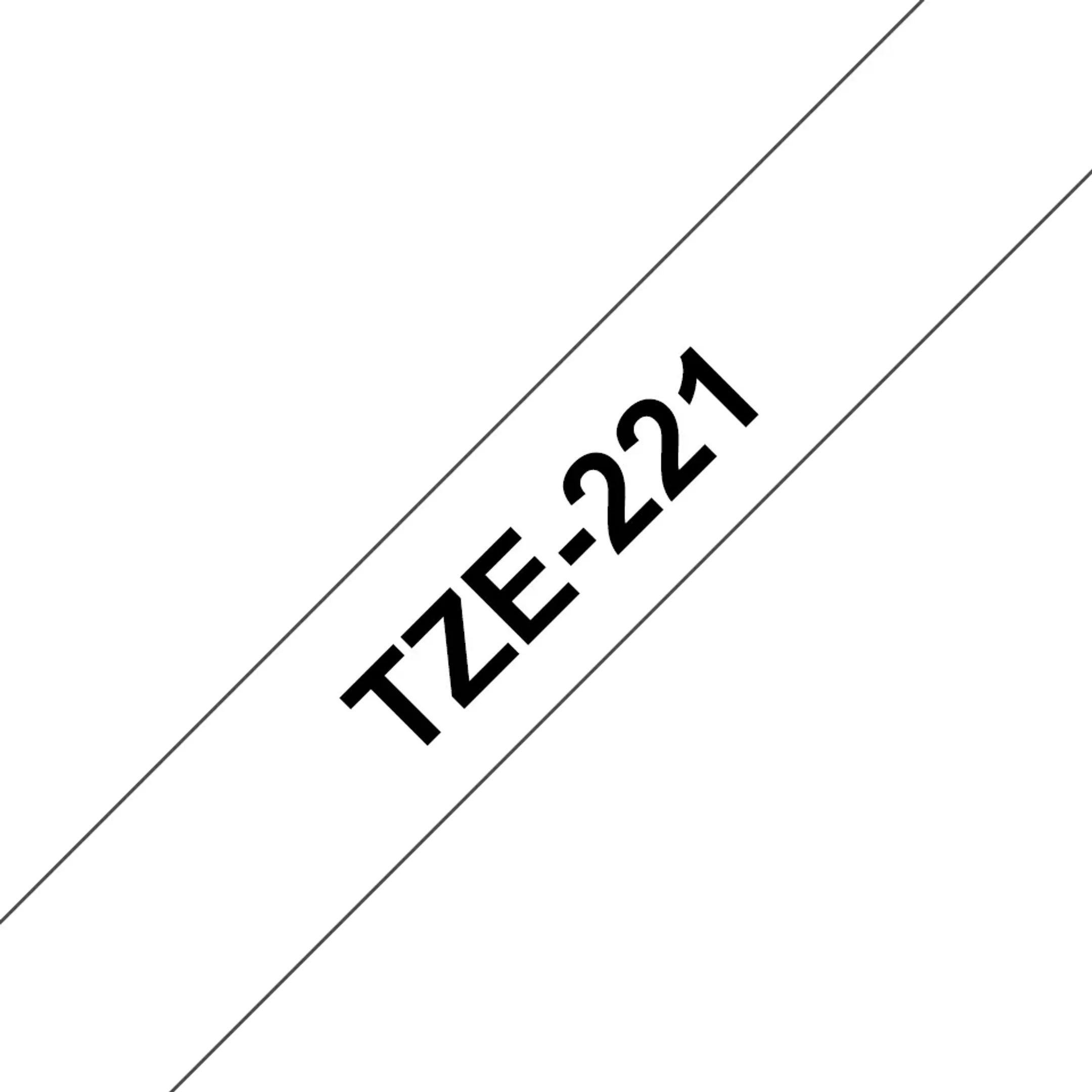 Ruban pour étiqueteuse 9mm TZe-221 - Noir sur blanc