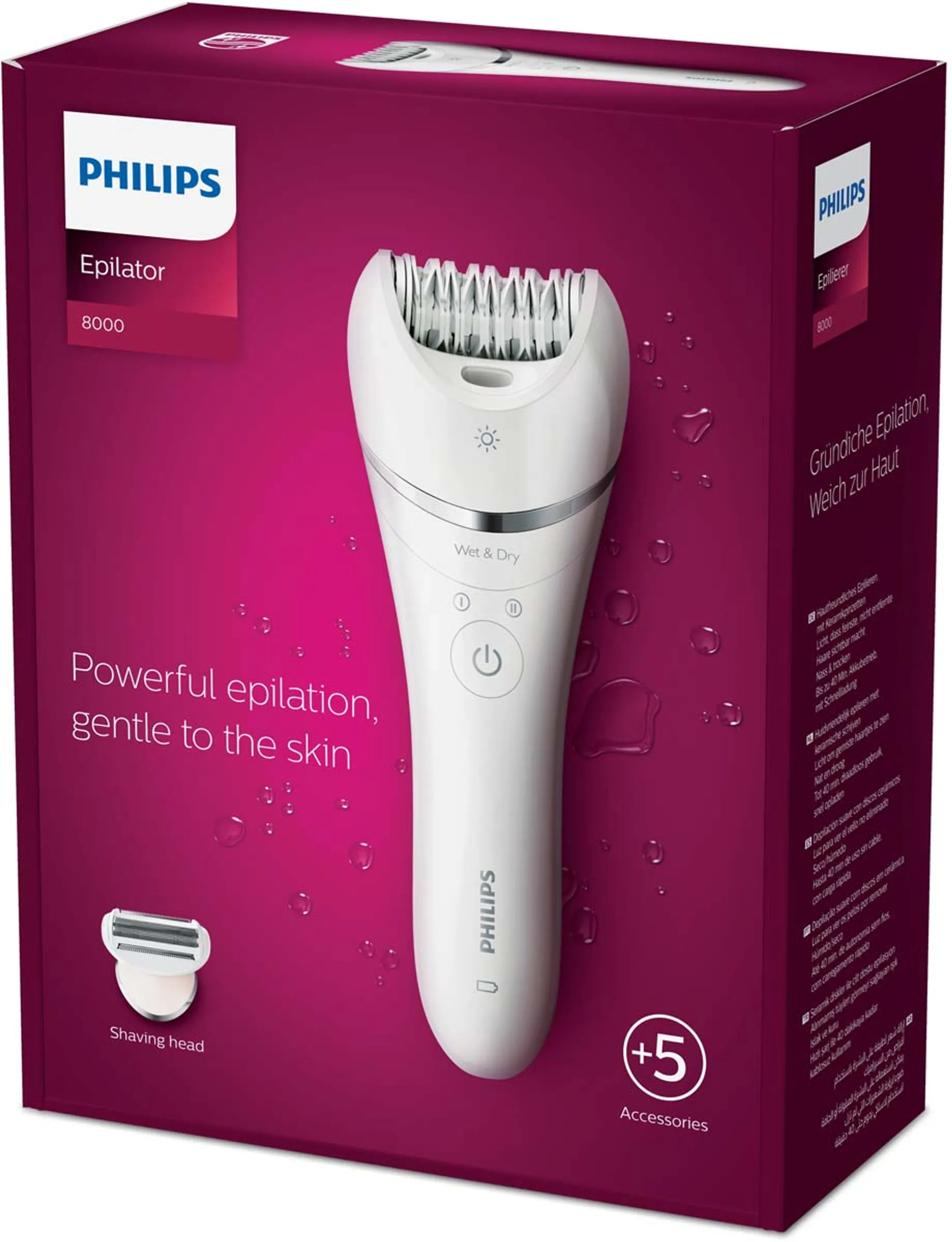Philips Epilator 8000 Series BRE710/00 Wet & Dry image