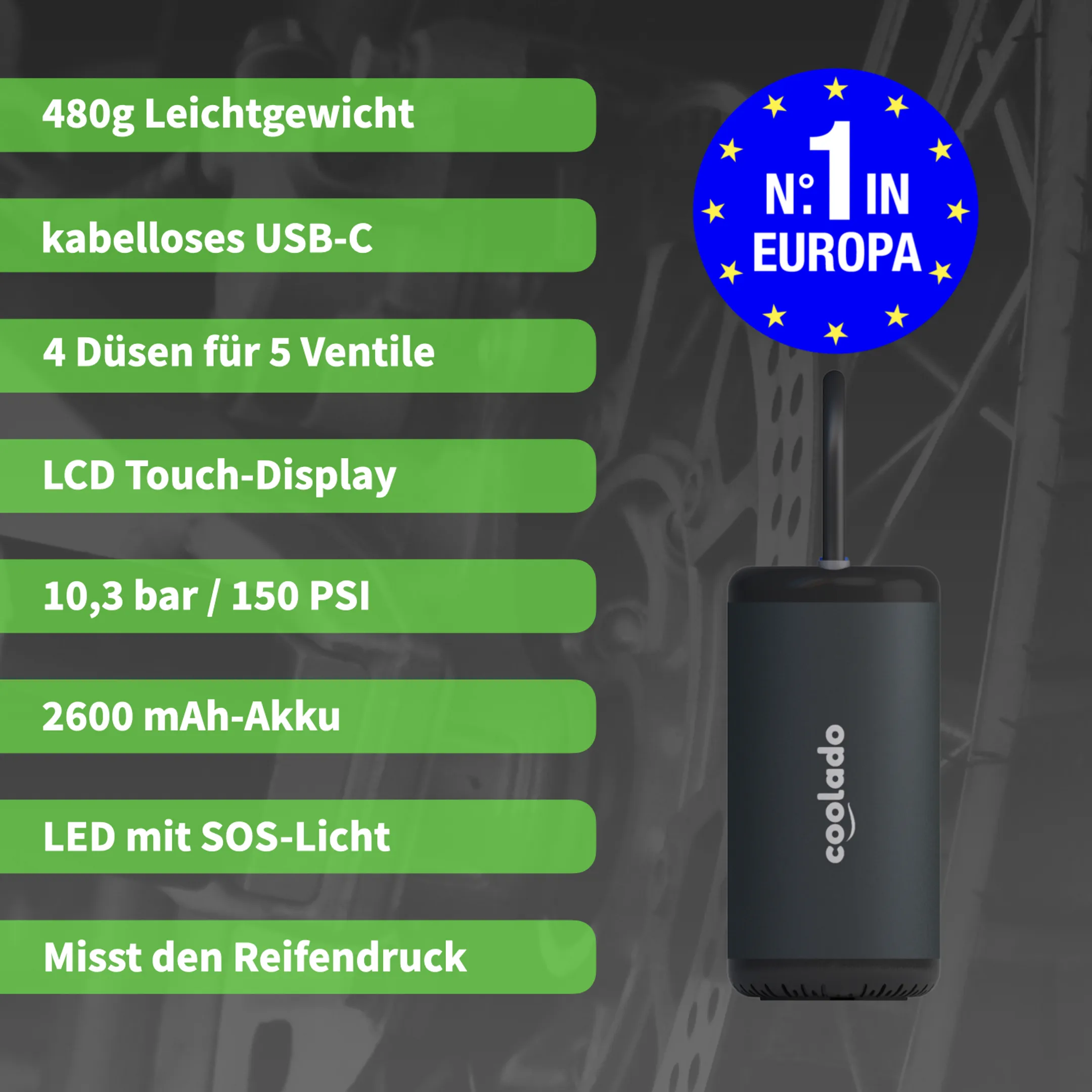 COOLADO Tragbarer Luftkompressor tPump X image