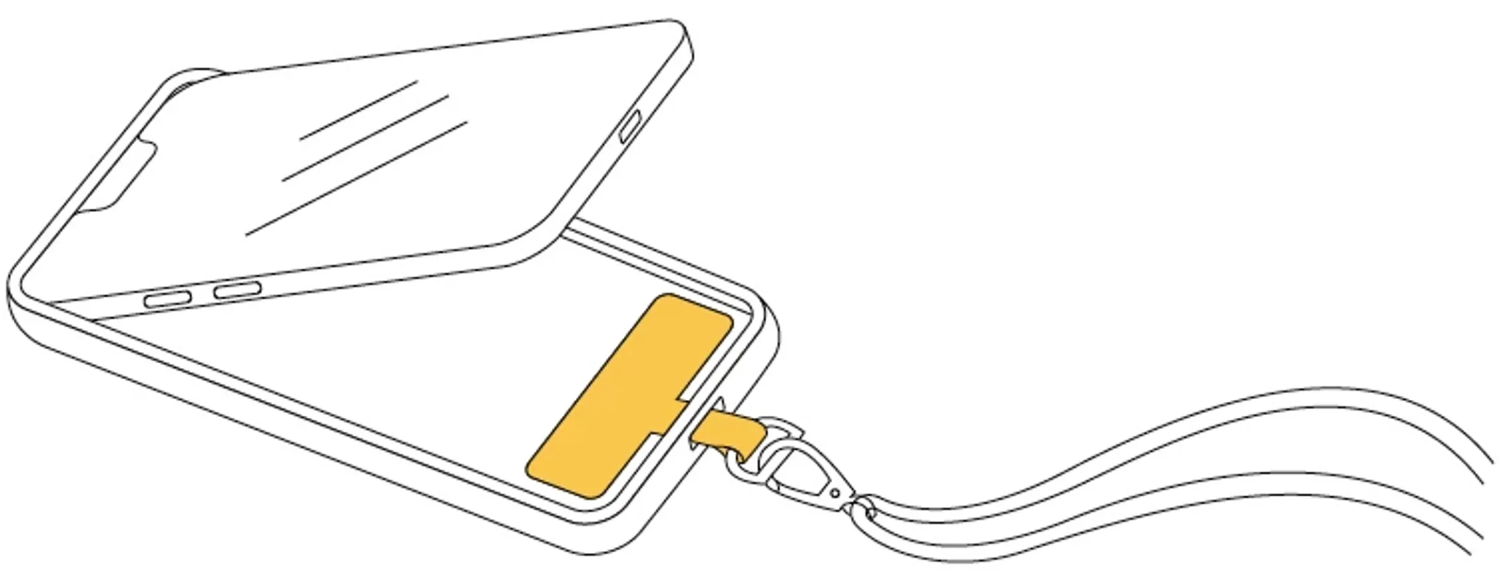 CASYX Smartphone-Halskette - Gold Chain image