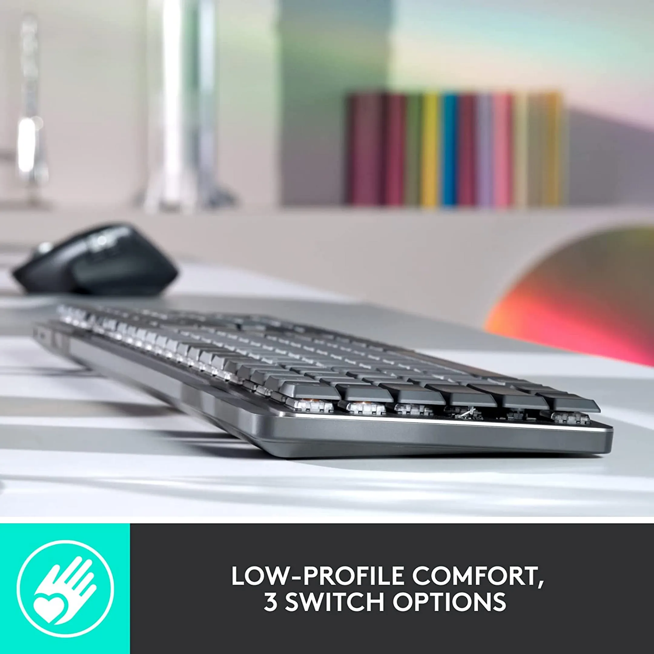 Logitech Wireless keyboard MX Mechanical - Tactile Quiet - QWERTZ (SF) - Graphite image