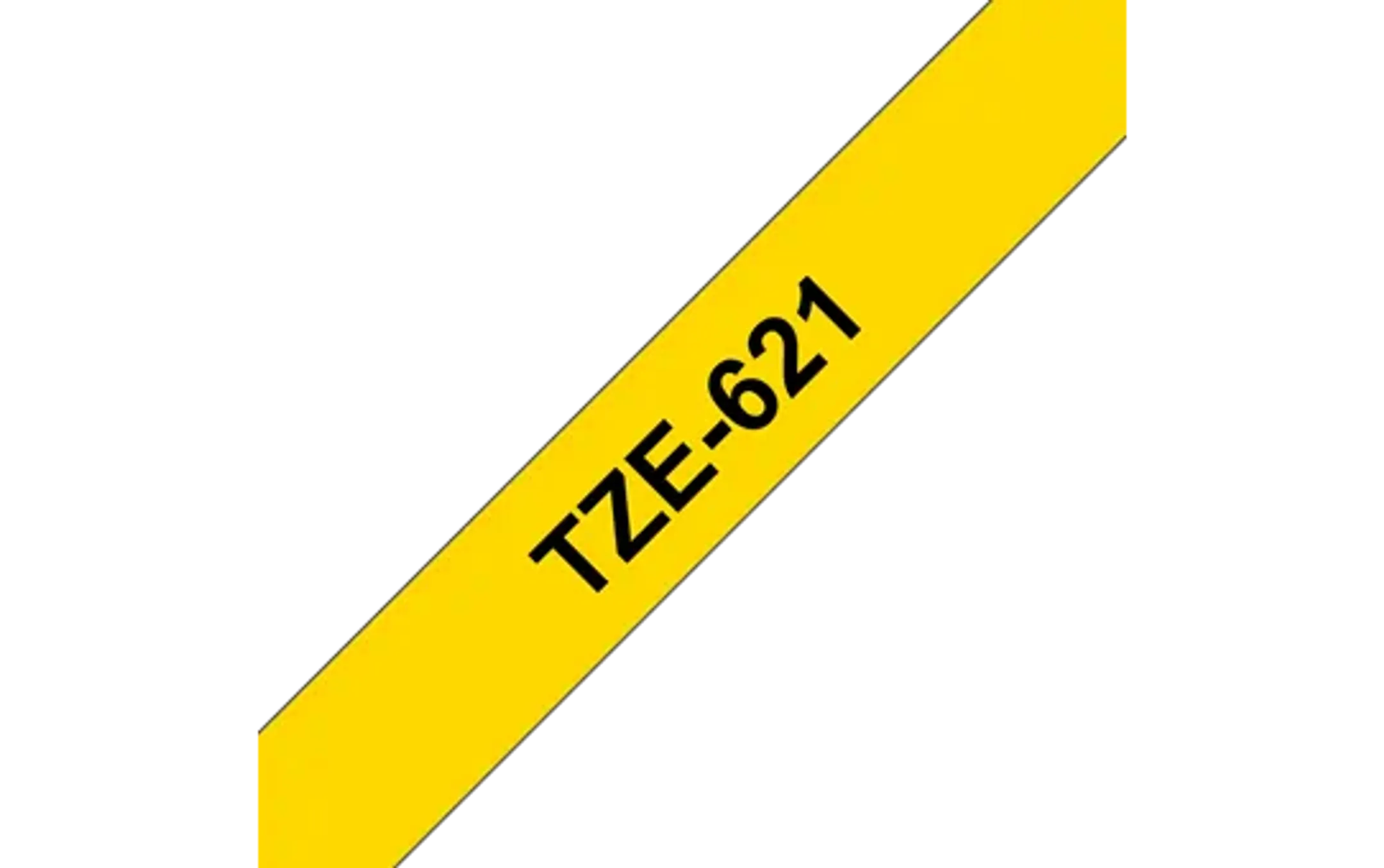 Ruban pour étiqueteuse 9mm TZe-221 - Noir sur jaune