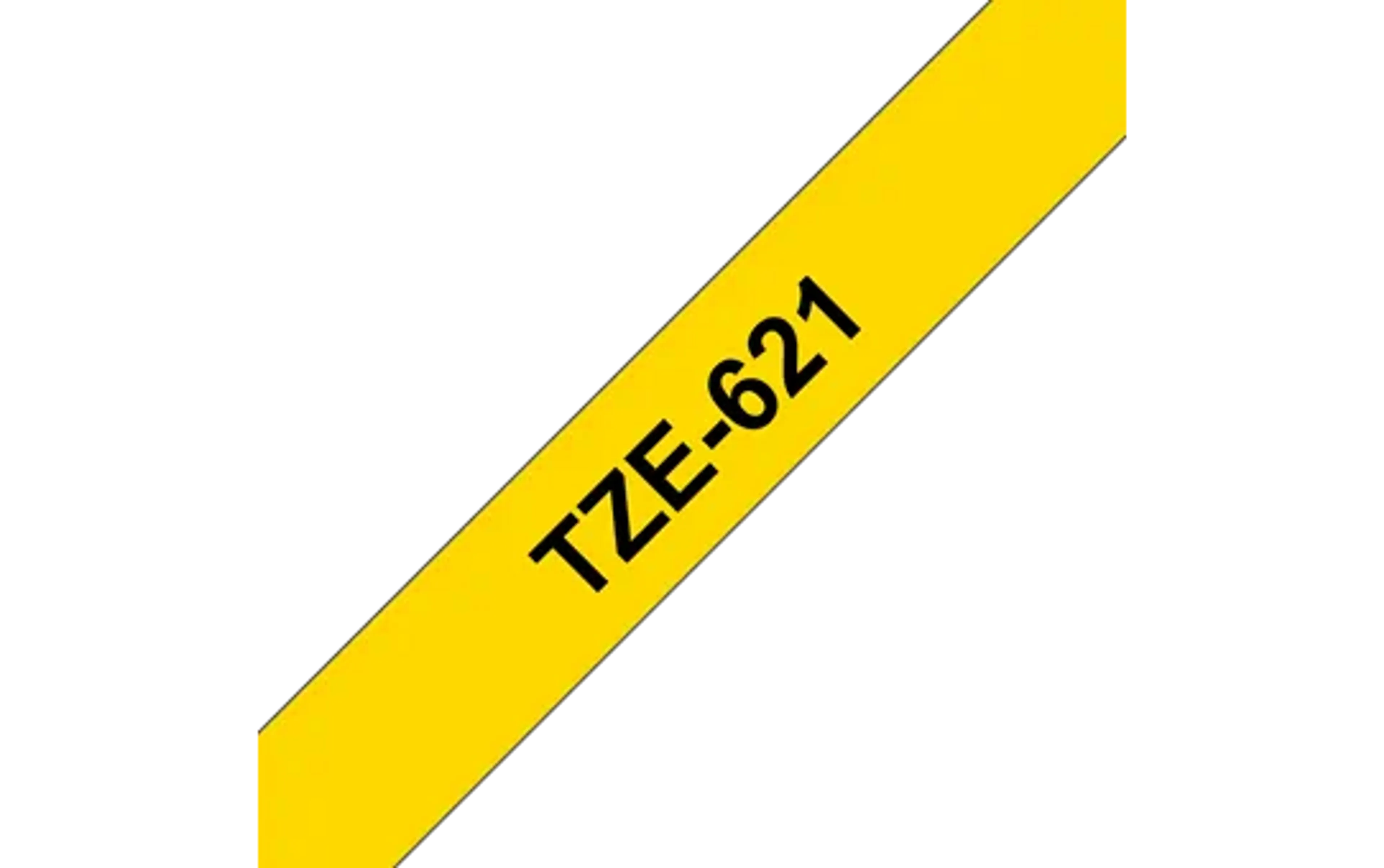 Brother TZe-221 9mm Schriftband – schwarz auf Gelb image
