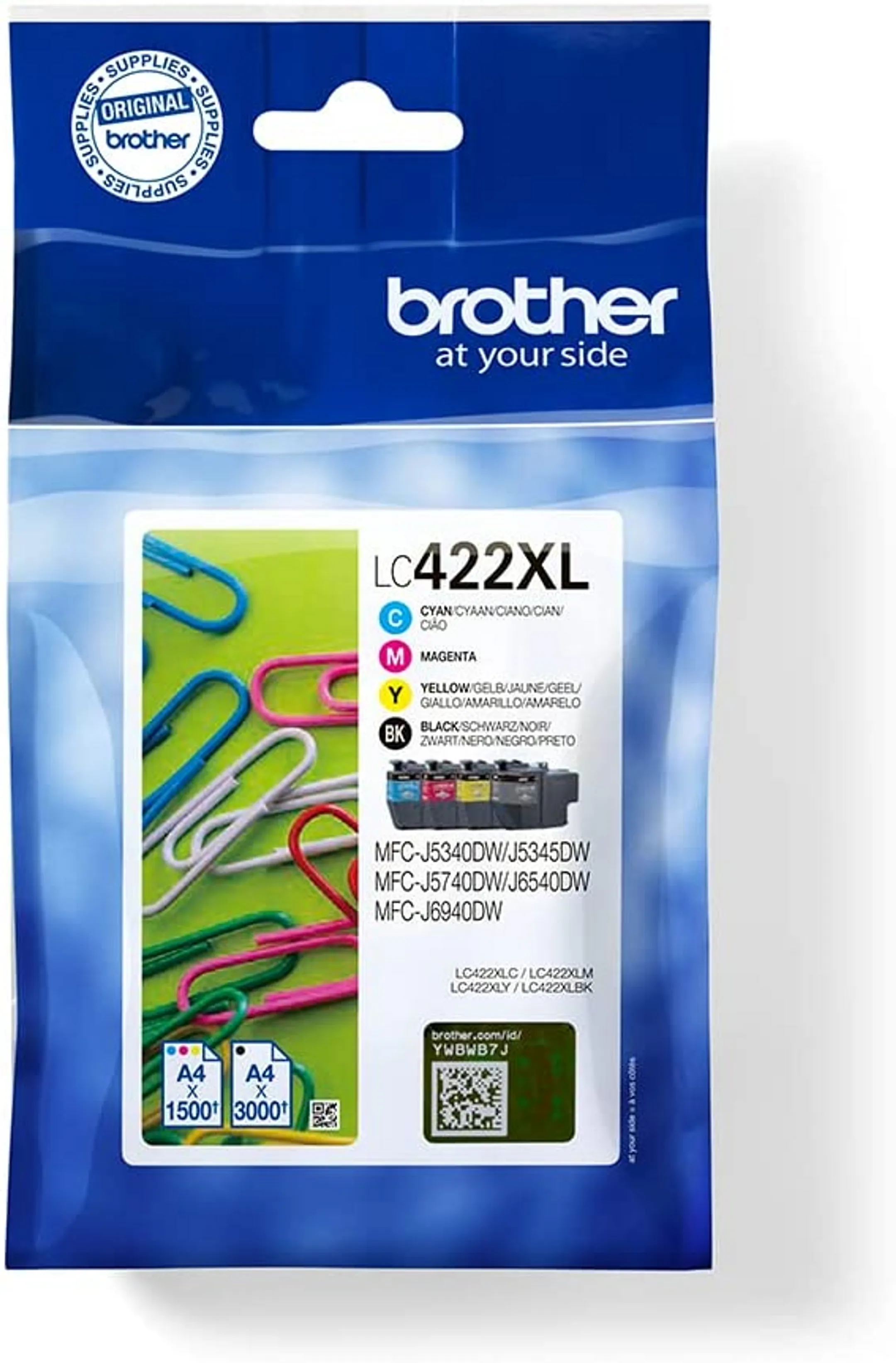 Cartouche d'encre LC422XLVAL - Multipack XL