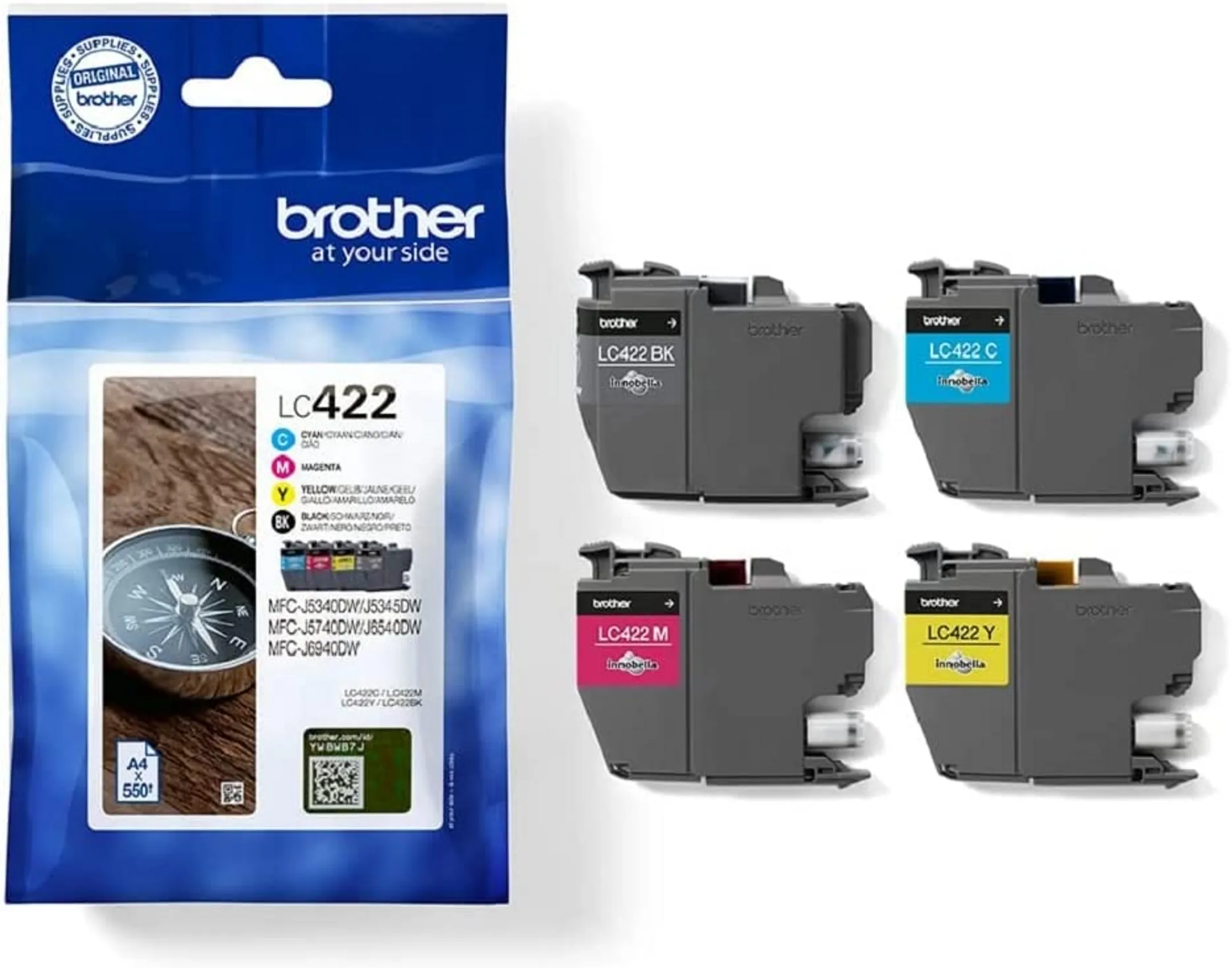 Brother Cartouche d'encre LC422VAL - Multipack image