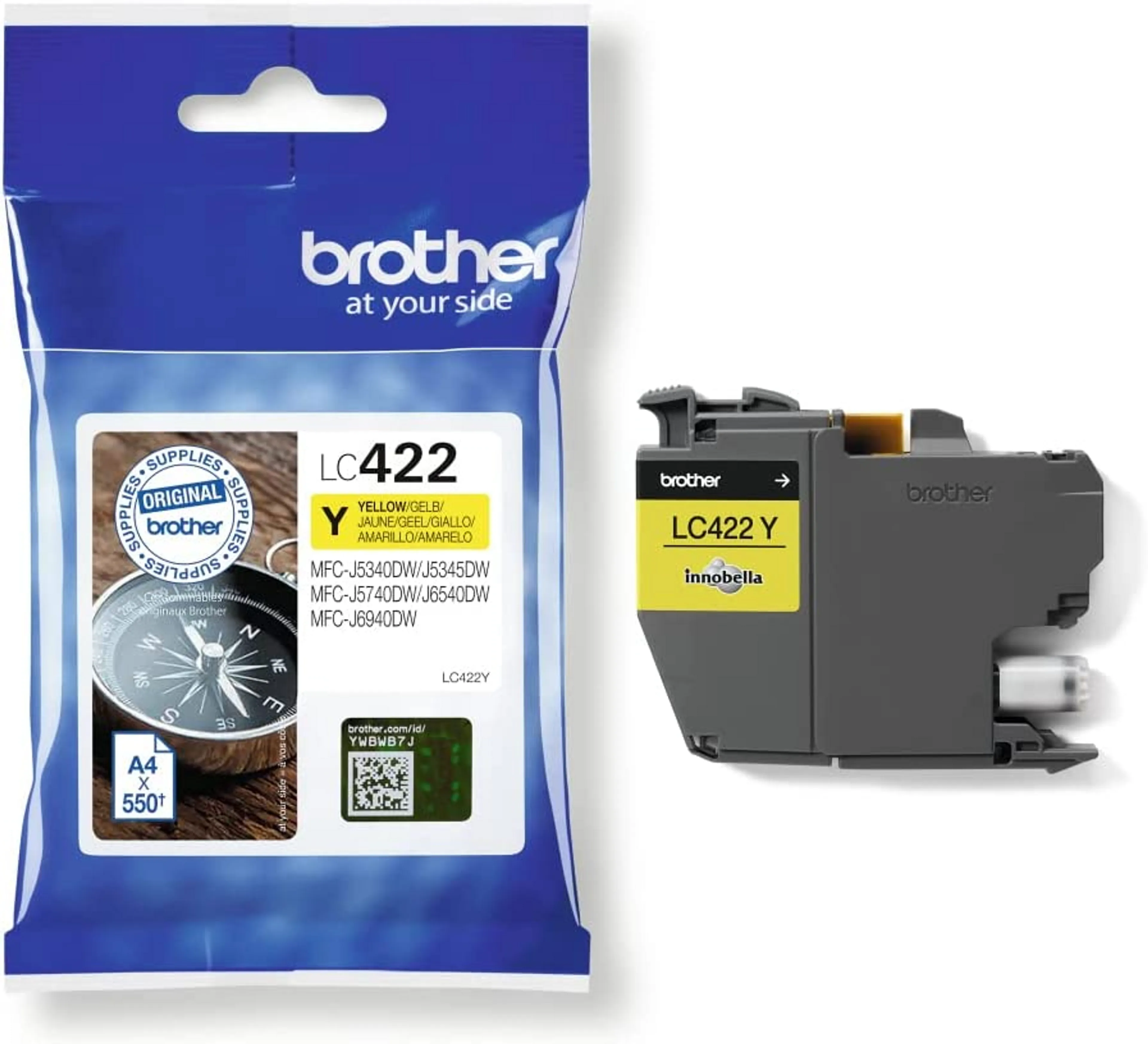 Brother Tintenpatrone LC422Y - Yellow image