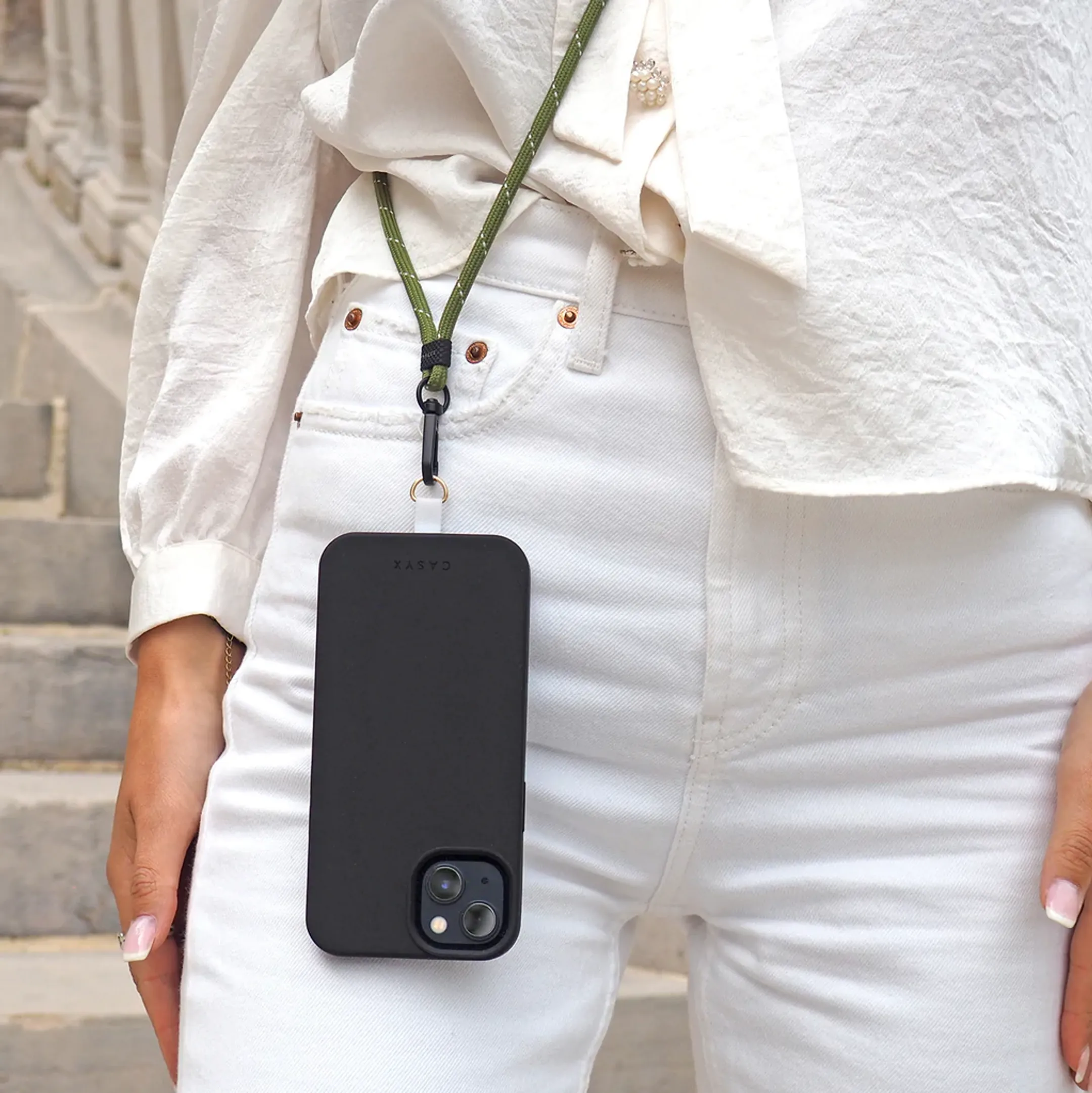 CASYX Cordon pour Smartphone - Vert Kahki image