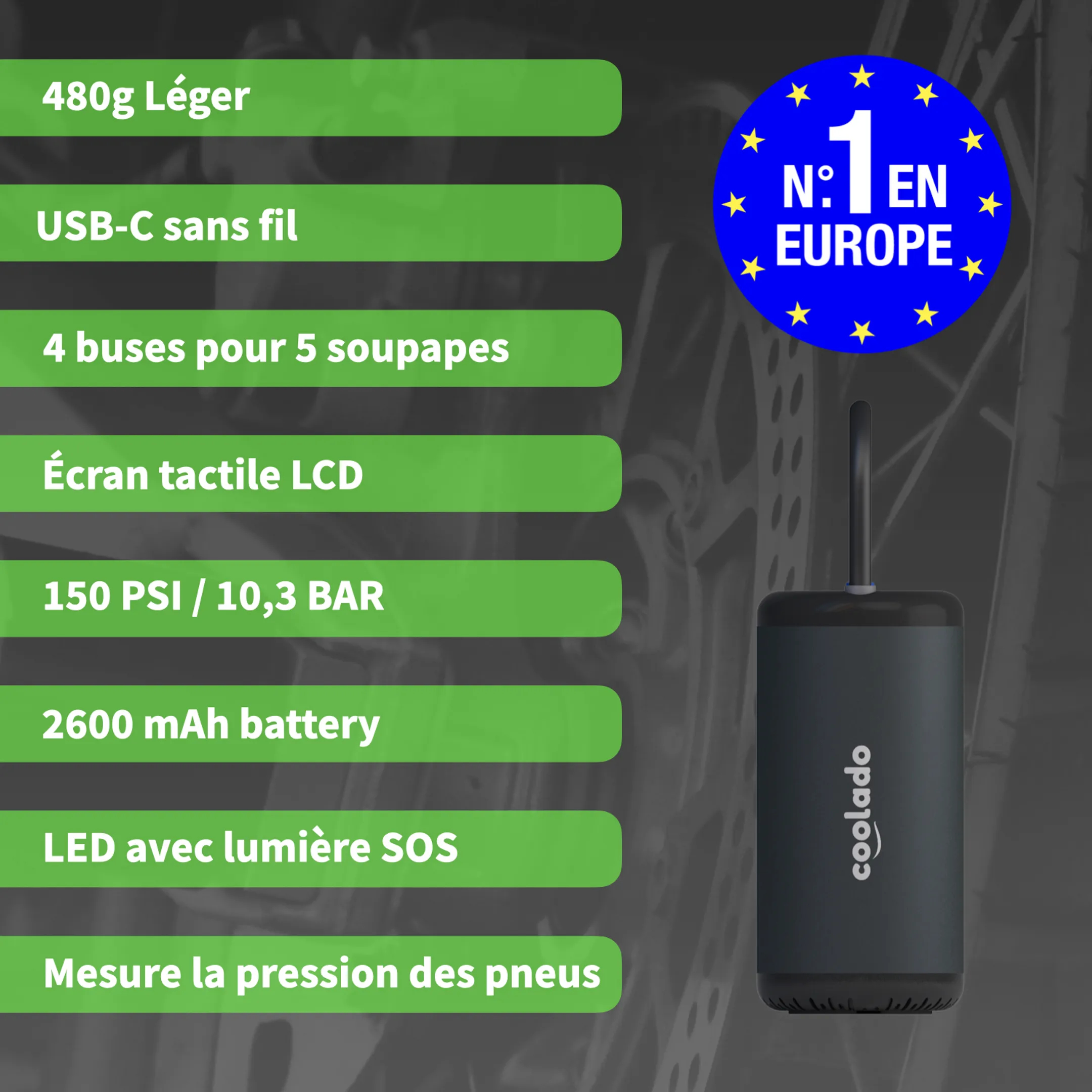 COOLADO Compresseur à air portatif tPump X image