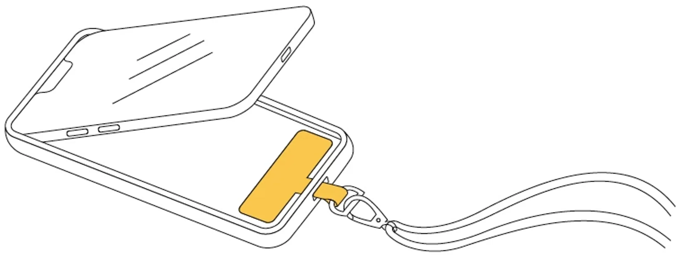 CASYX Smartphone-Halskette - Frostblau image