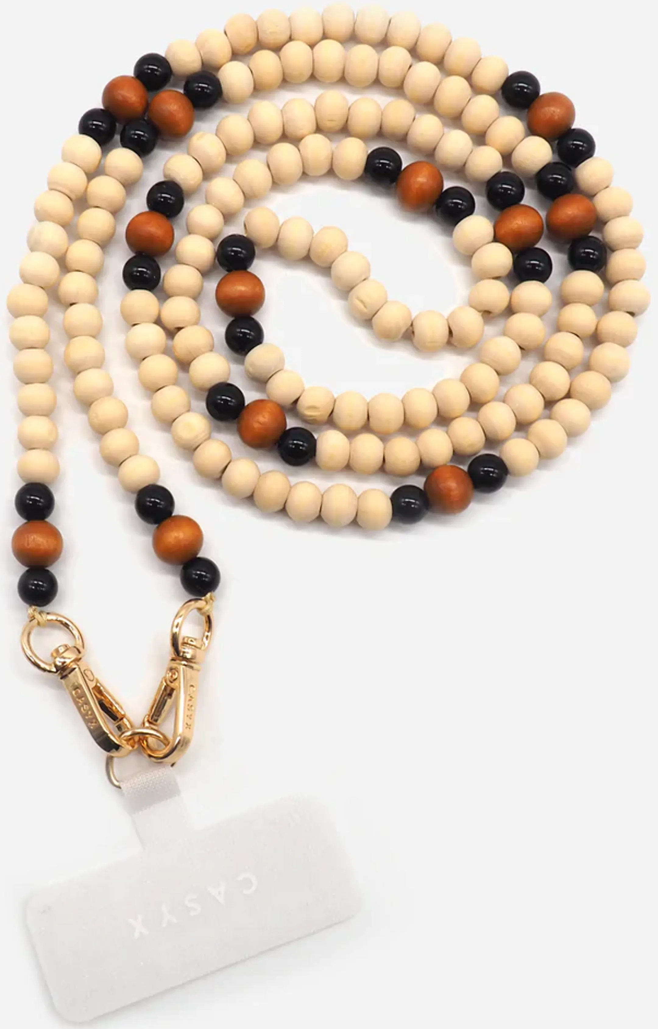 Smartphone-Halskette - Wooden Beads