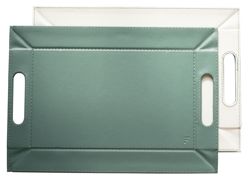 Plateau duo - Flower vert de gris - bonnesoeurs