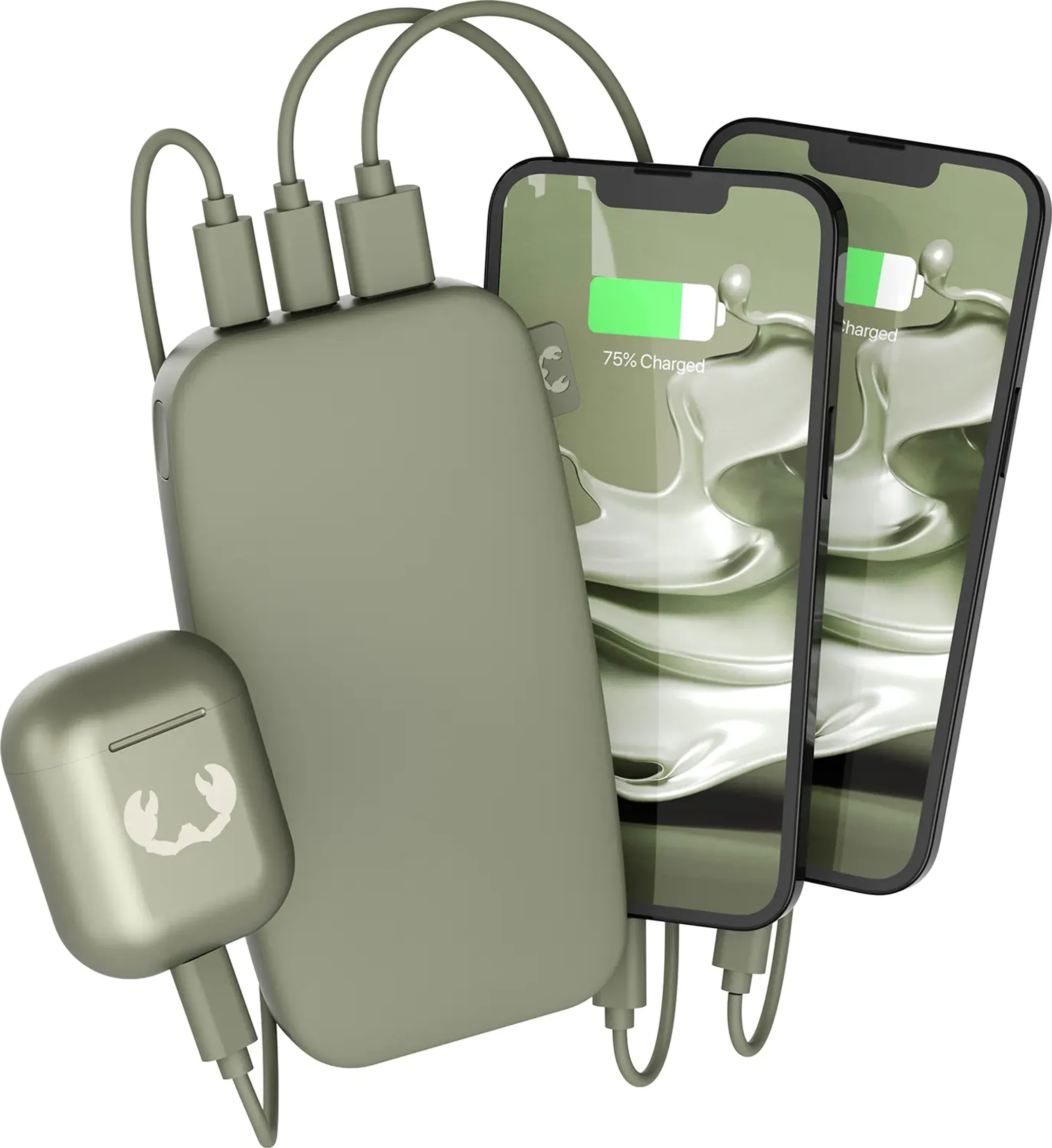 Fresh 'n Rebel 20W Power Delivery Powerbank - 18.000 mAh - Dried Green image
