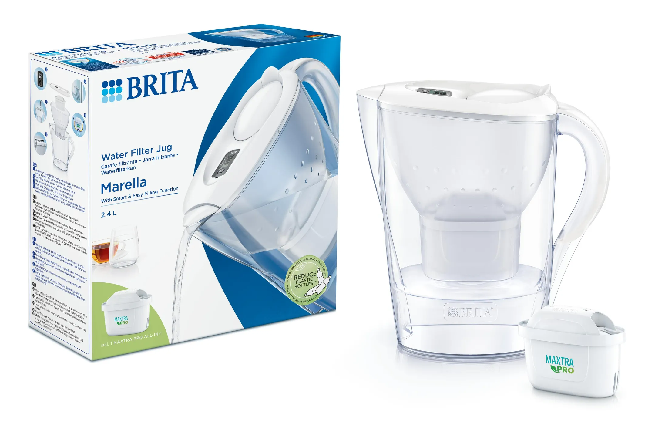 Marella Cool white carafe filter