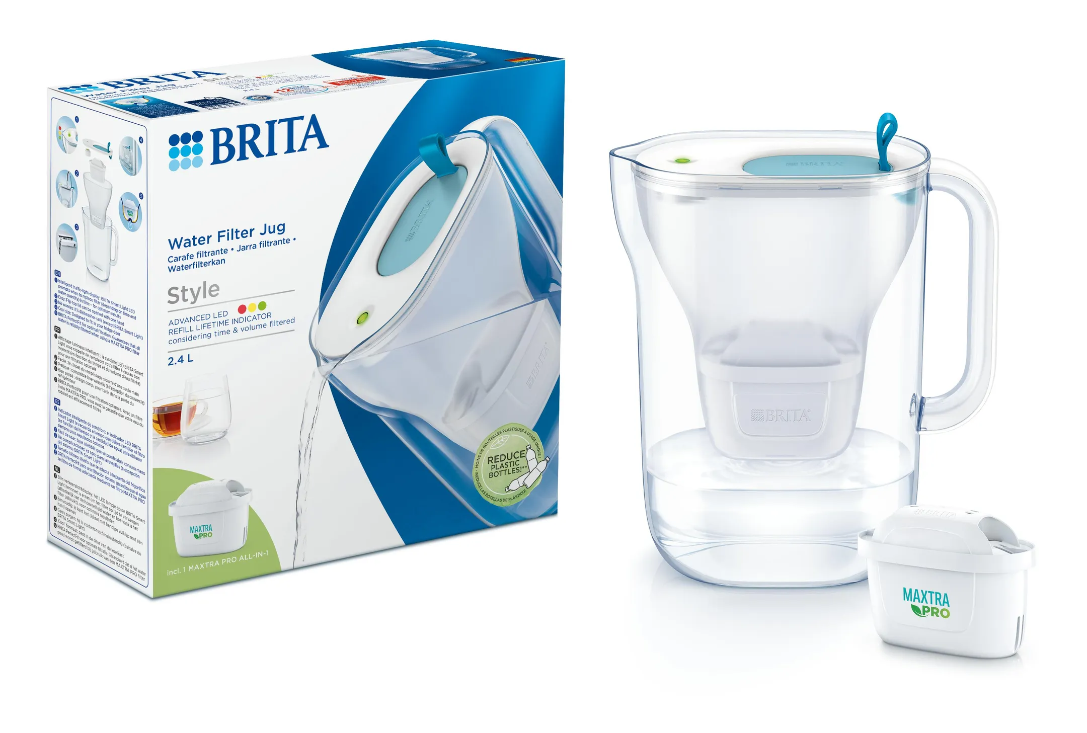 Style Cool blue carafe filter