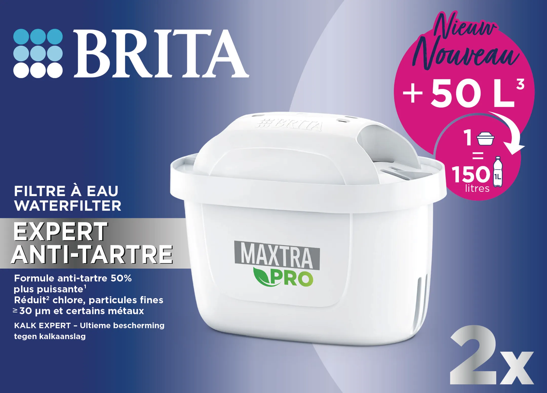 Brita Cartridge MAXTRA PRO EXPERT CALCAIRE 2-Pack image