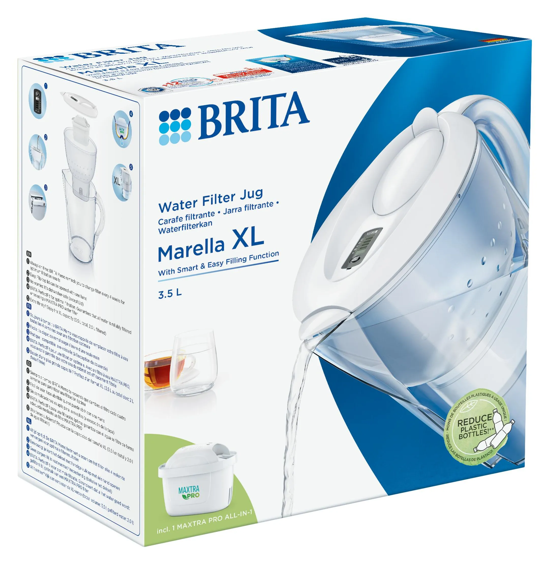 Brita Marella XL white filter carafe image