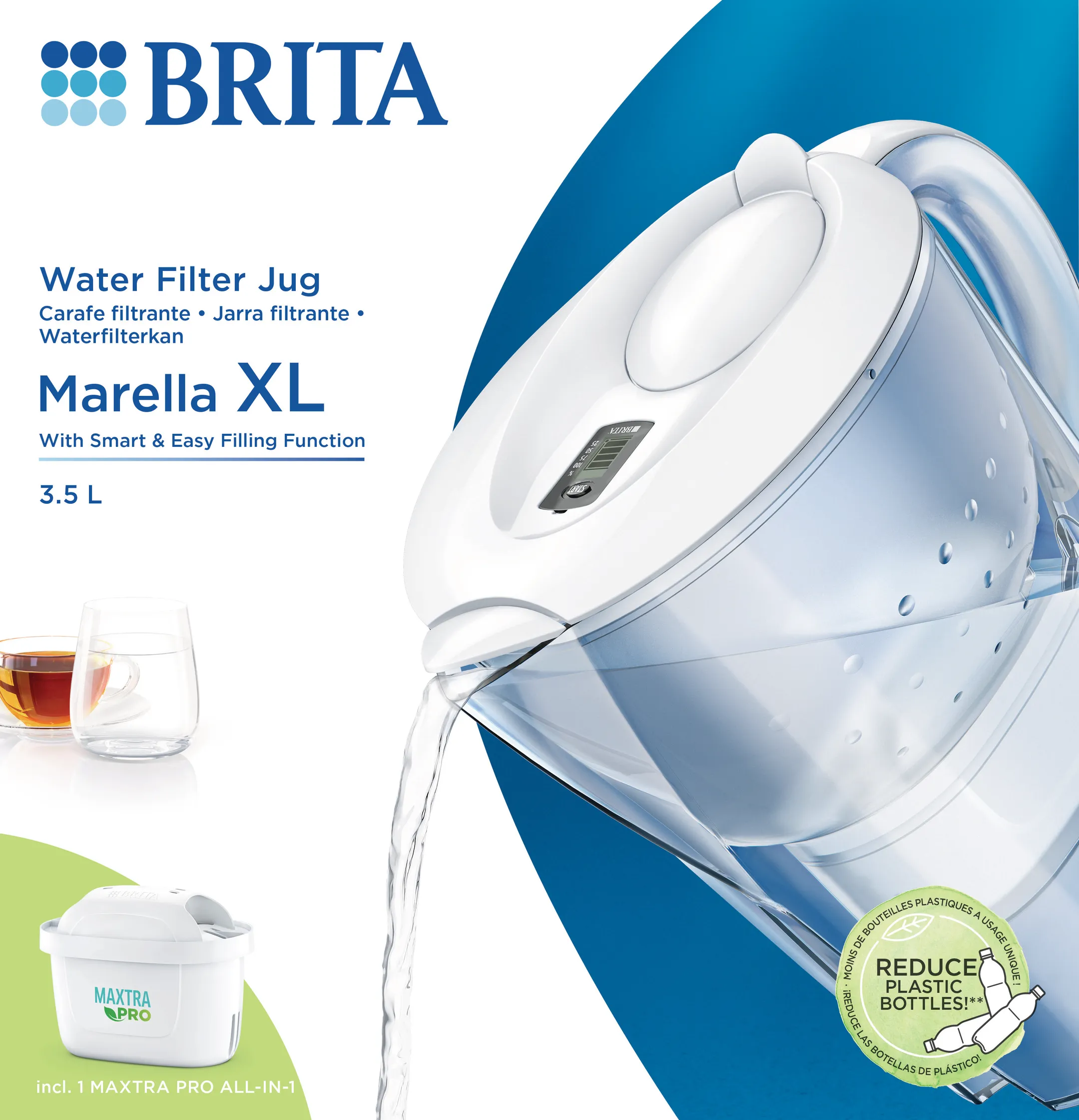 Brita Marella XL white filter carafe image