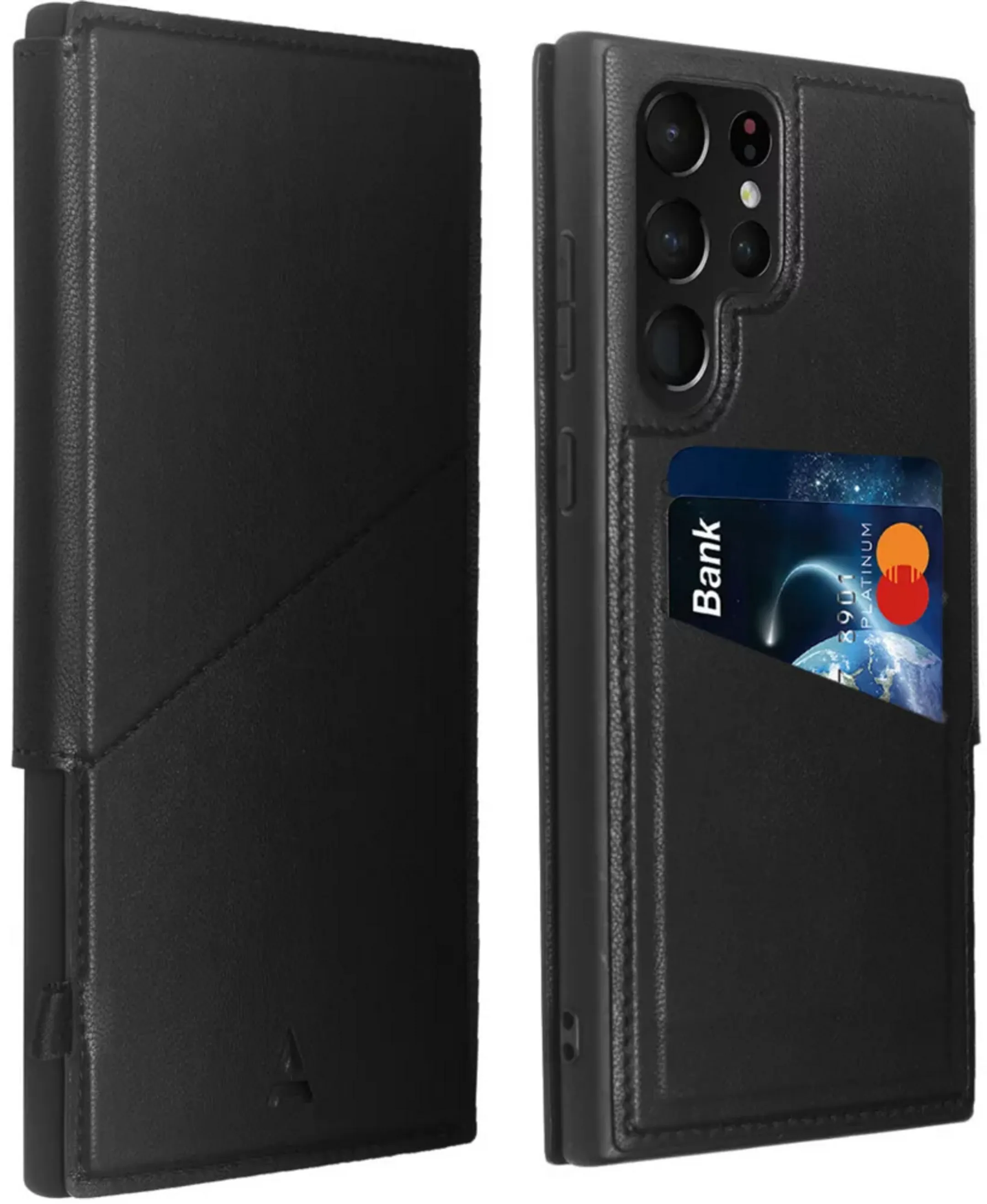 Adeqwat Étui en cuir - Samsung Galaxy S23 Ultra - Noir image