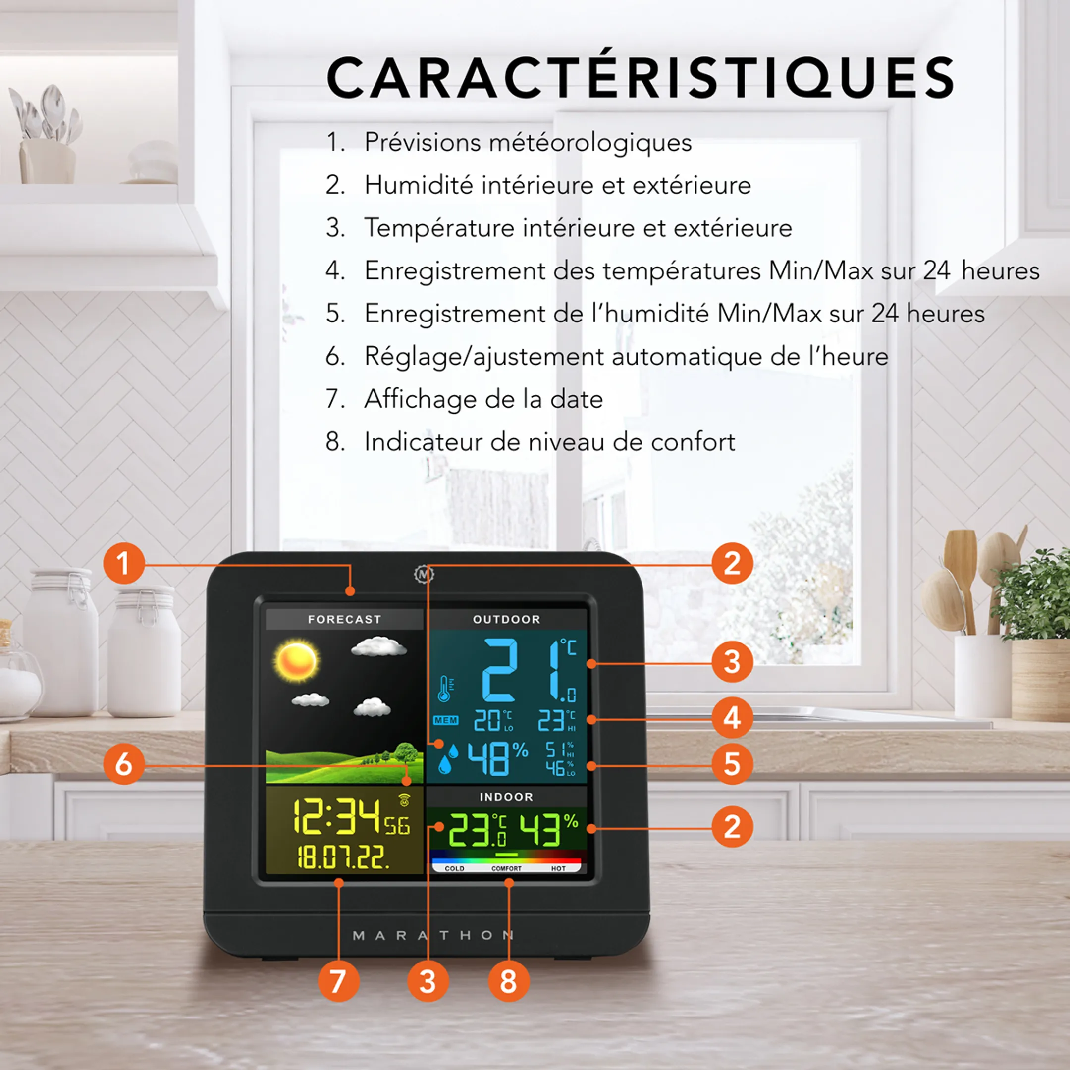 MARATHON Station météo sans fil Berlin image