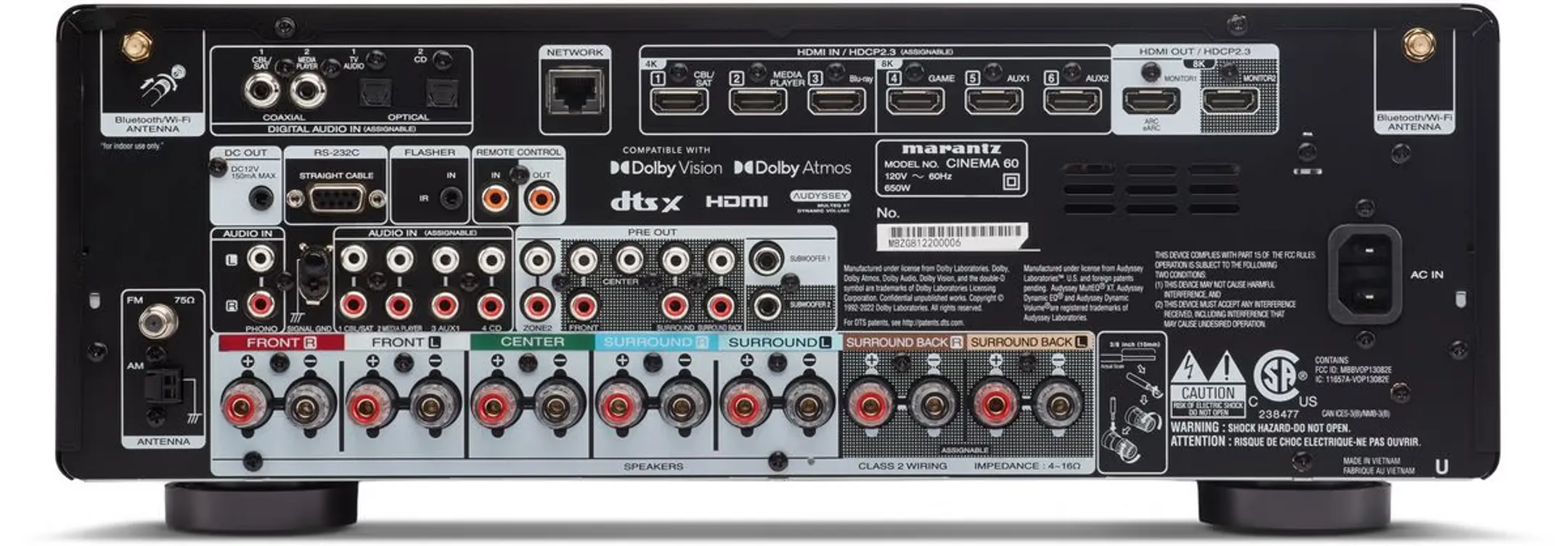 Marantz Amplificateur CINEMA 60DAB/N1B - Noir image